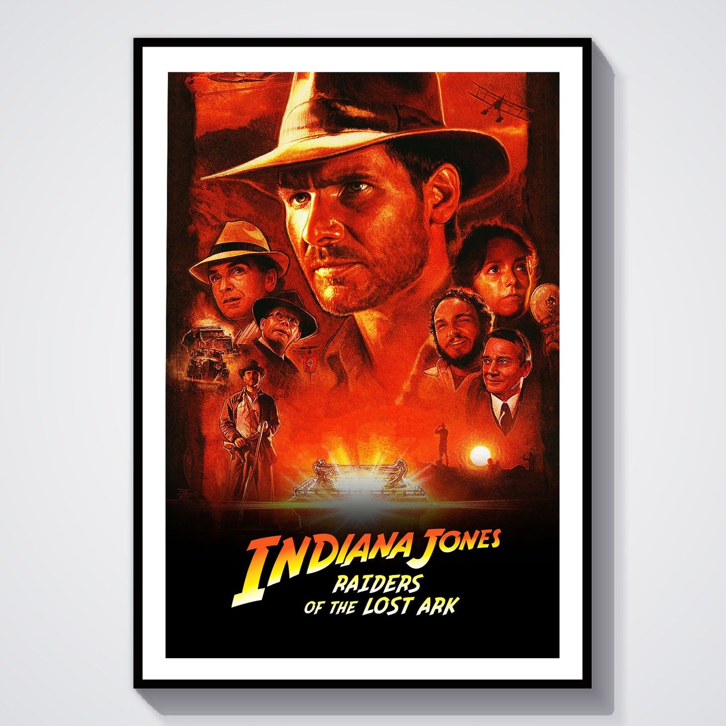Flex Designs Poster Indiana Jones Raiders of the Lost Ark Classic 8 x 10" Home Goods - Movie 1981 Movie Poster