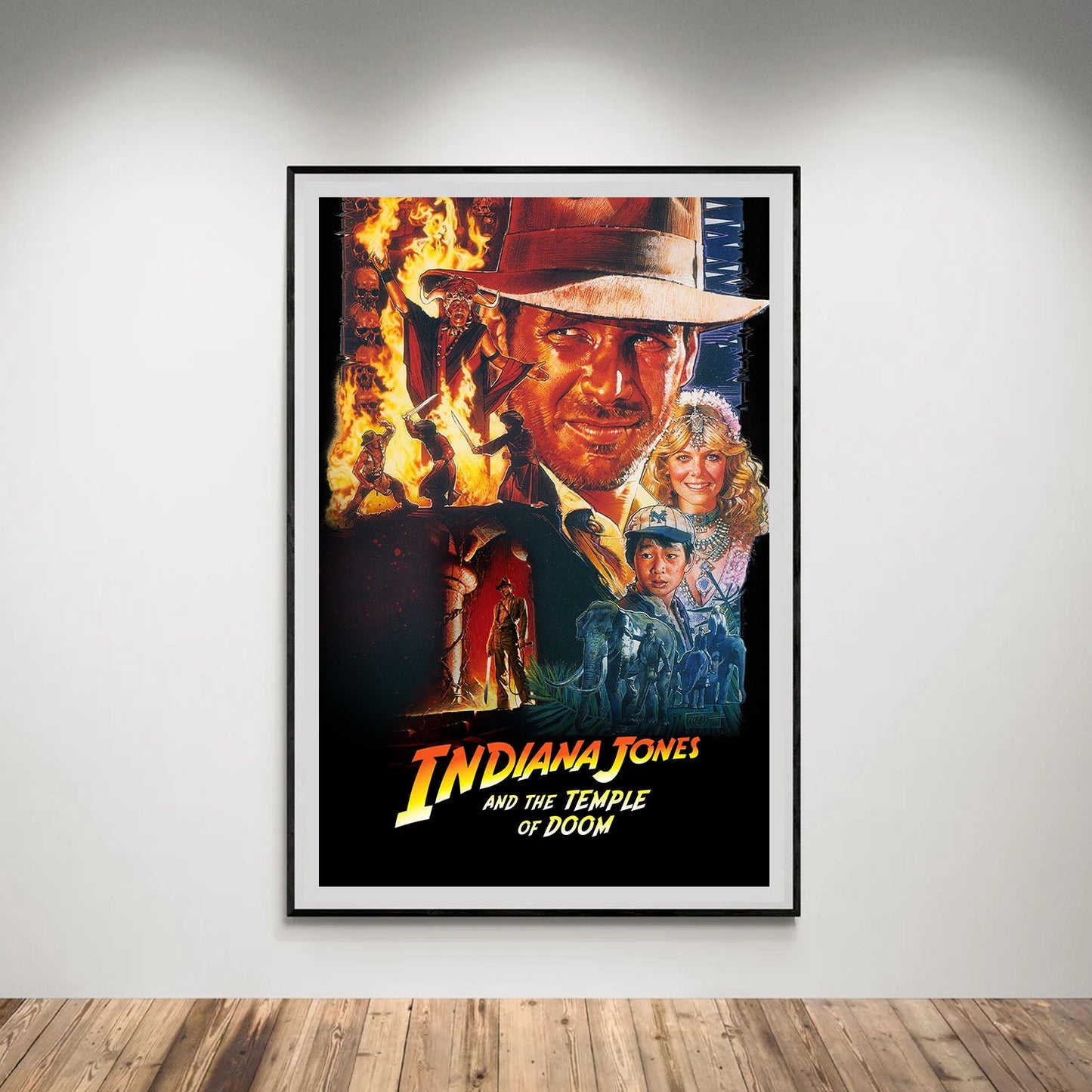 Flex Designs Poster Indiana Jones and the Temple of Doom Classic 5 x 7" Home Goods - Movie 1984 Movie Poster