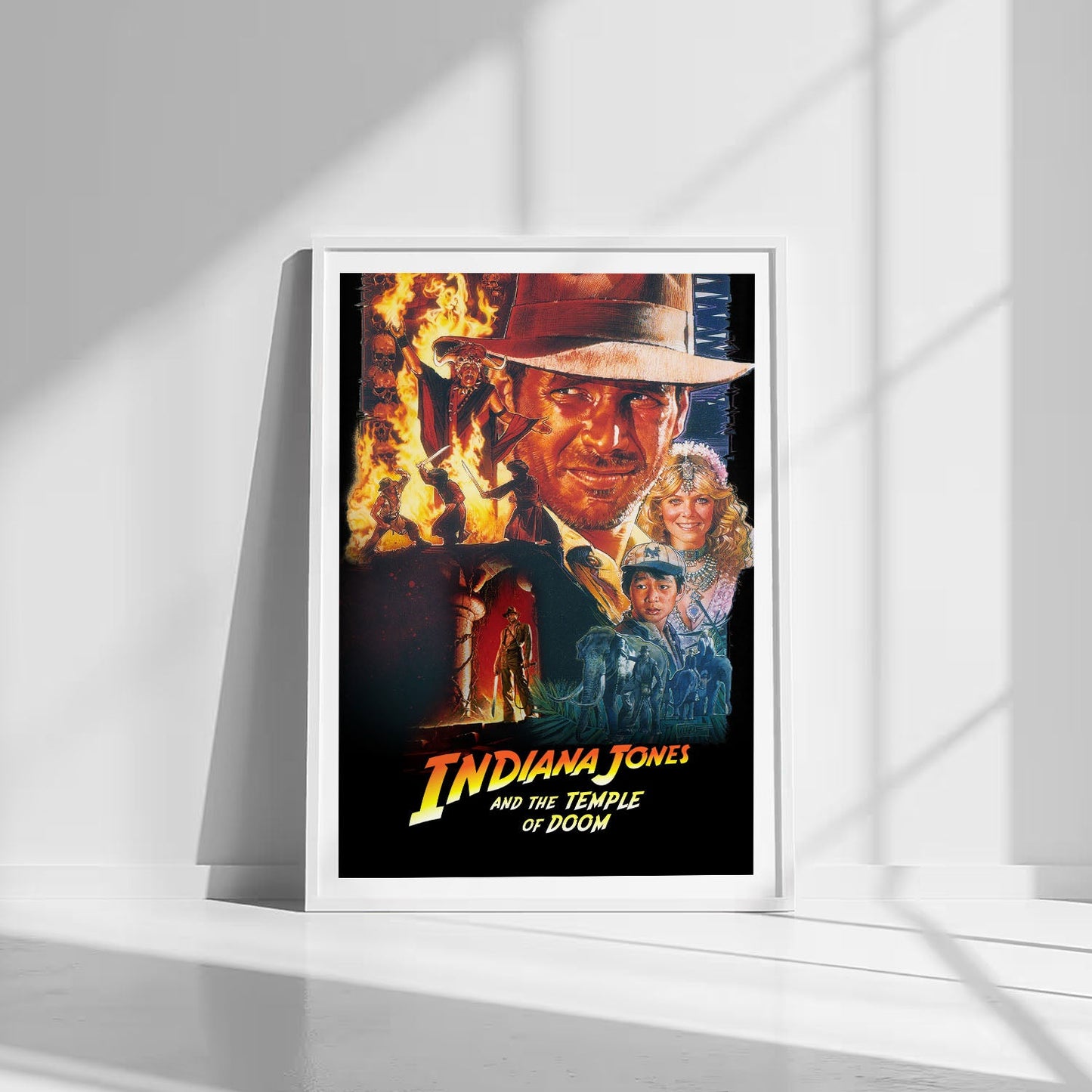 Flex Designs Poster Indiana Jones and the Temple of Doom Classic 8 x 10" Home Goods - Movie 1984 Movie Poster