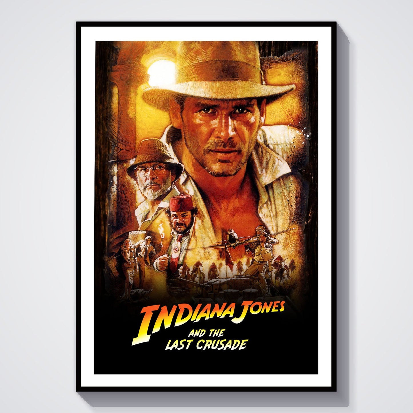 Flex Designs Poster Indiana Jones and the Last Crusade Classic 8 x 10" Home Goods - Movie 1989 Movie Poster