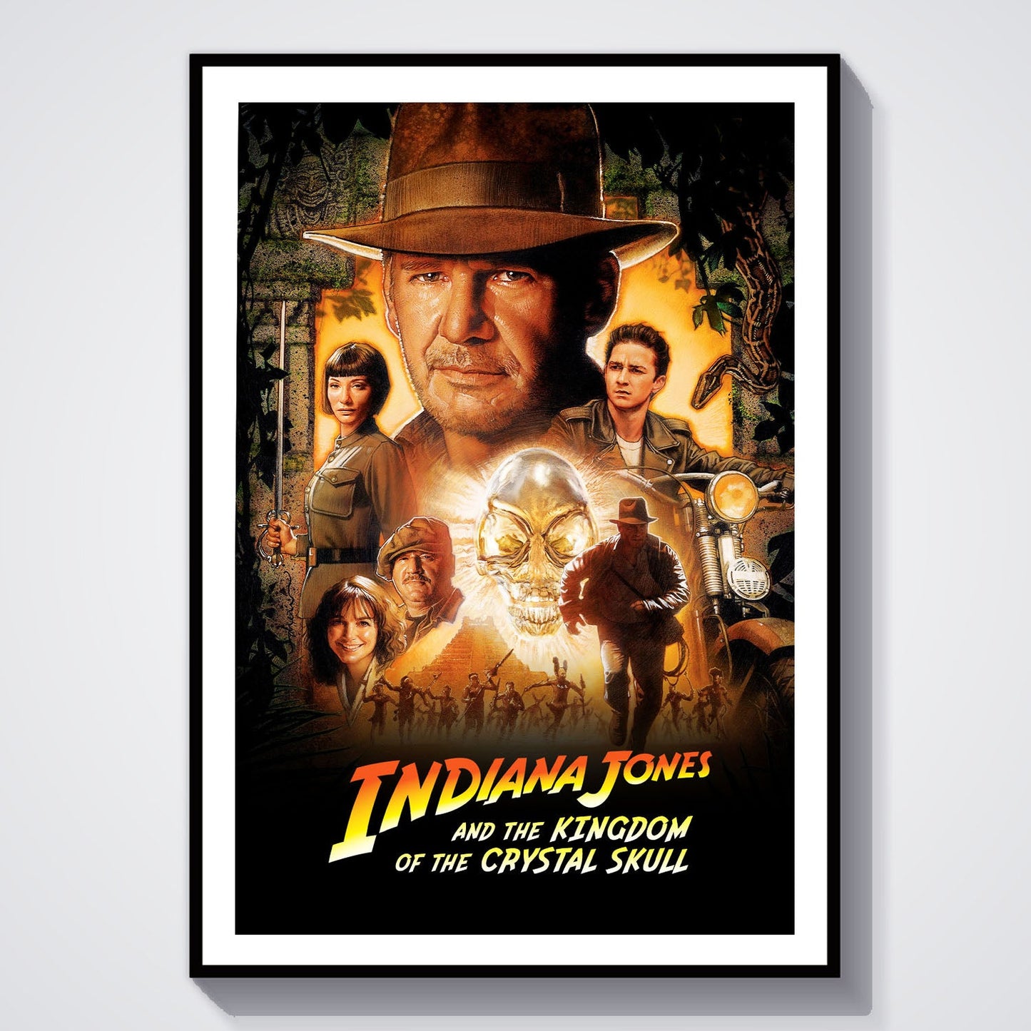 Flex Designs Poster Indiana Jones and the Kingdom of the Crystal Skull Classic 8 x 10" Home Goods - Movie 2008 Movie Poster