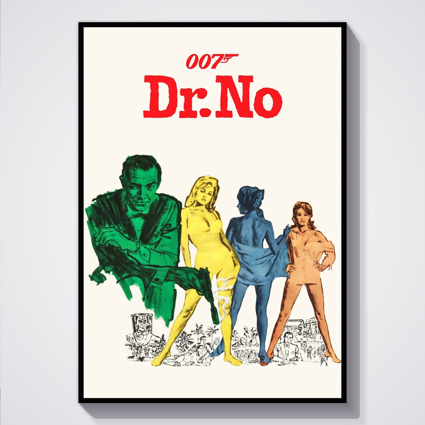 Flex Designs Poster Dr No 5 x 7" Home Goods - Movie 1962 Movie Poster