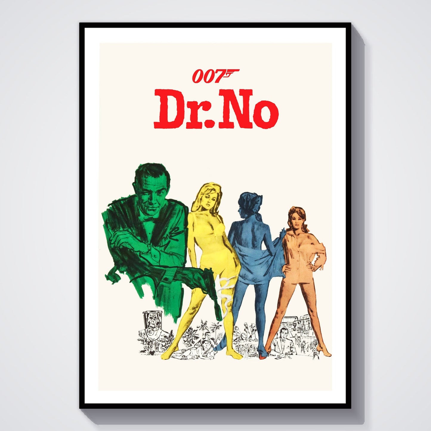 Flex Designs Poster Dr No 8 x 10" Home Goods - Movie 1962 Movie Poster