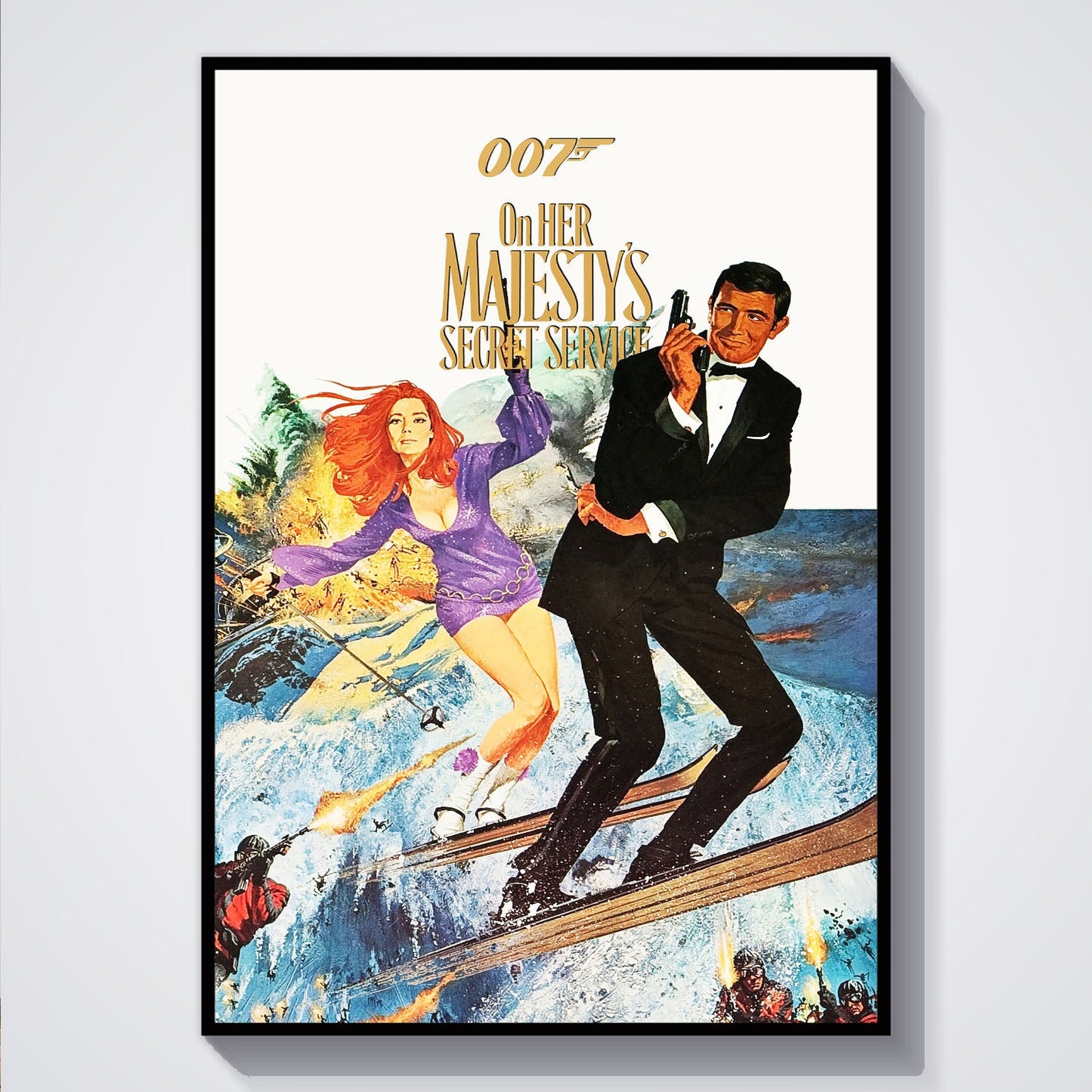 Flex Designs Poster On Her Majestys Secret Service 5 x 7" Home Goods - Movie 1969 Movie Poster