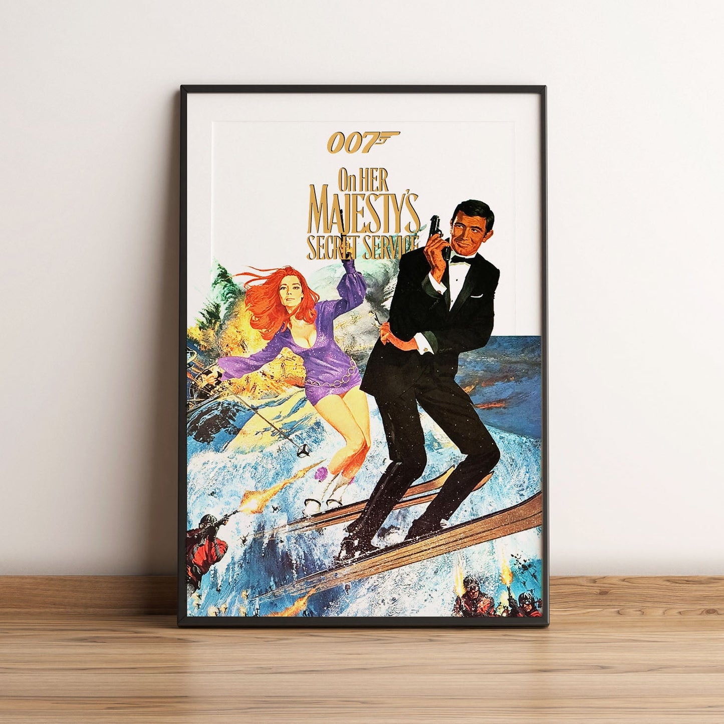 Flex Designs Poster On Her Majestys Secret Service 5 x 7" Home Goods - Movie 1969 Movie Poster