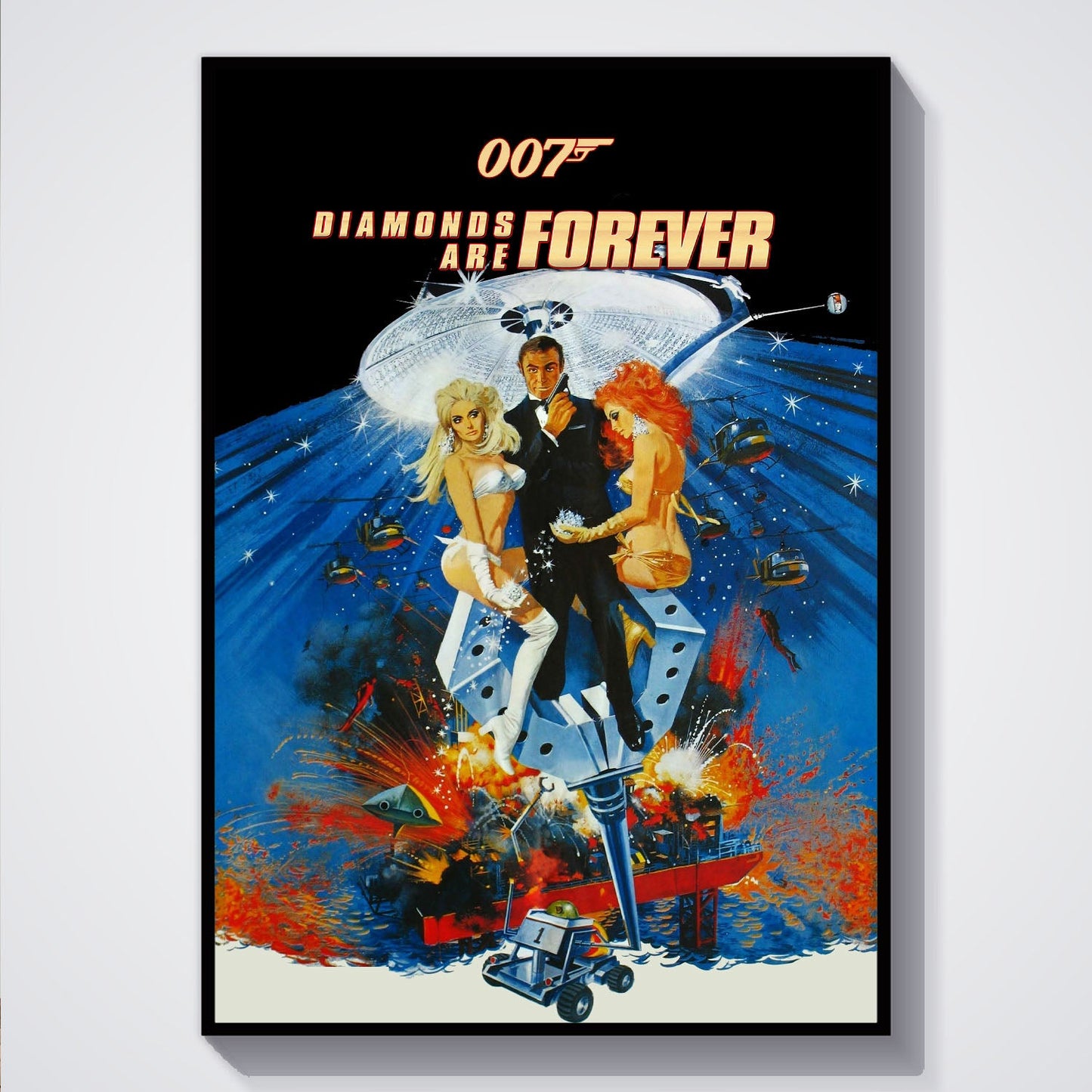 Flex Designs Poster Diamonds Are Forever 5 x 7" Home Goods - Movie 1971 Movie Poster