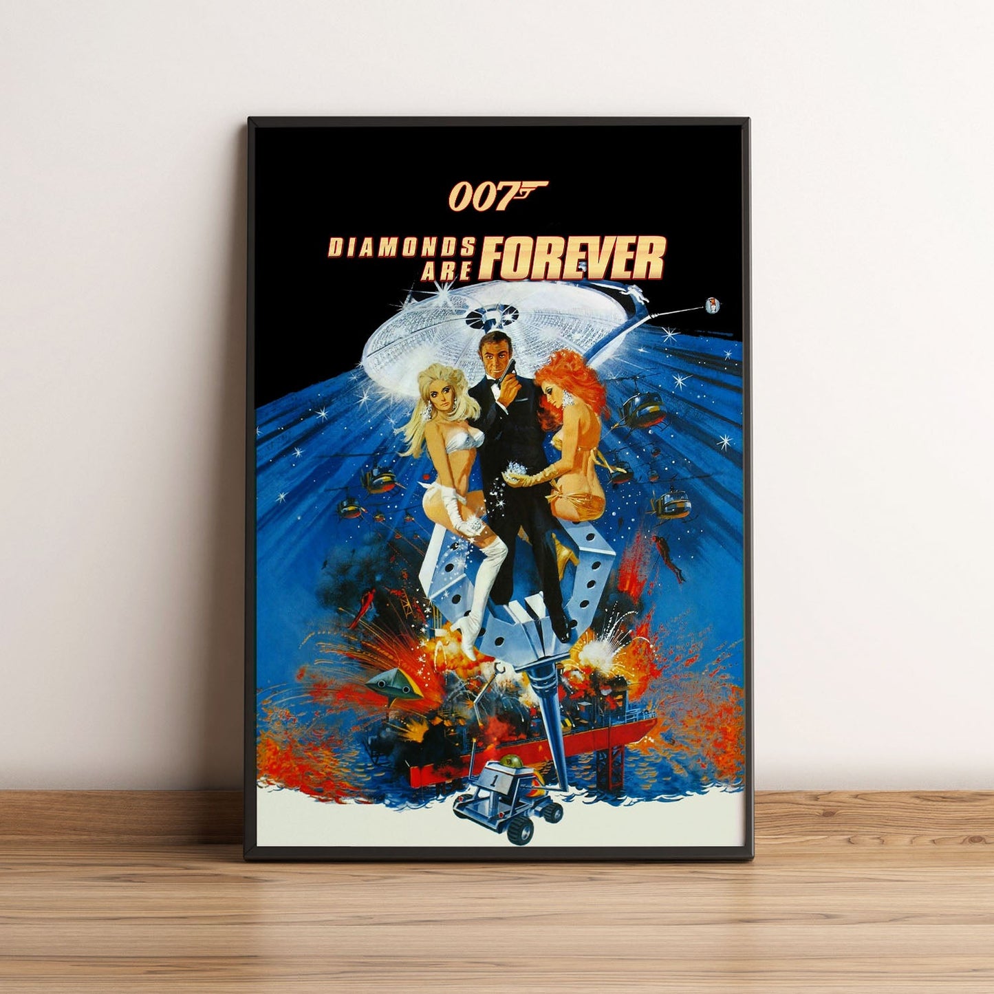 Flex Designs Poster Diamonds Are Forever 5 x 7" Home Goods - Movie 1971 Movie Poster