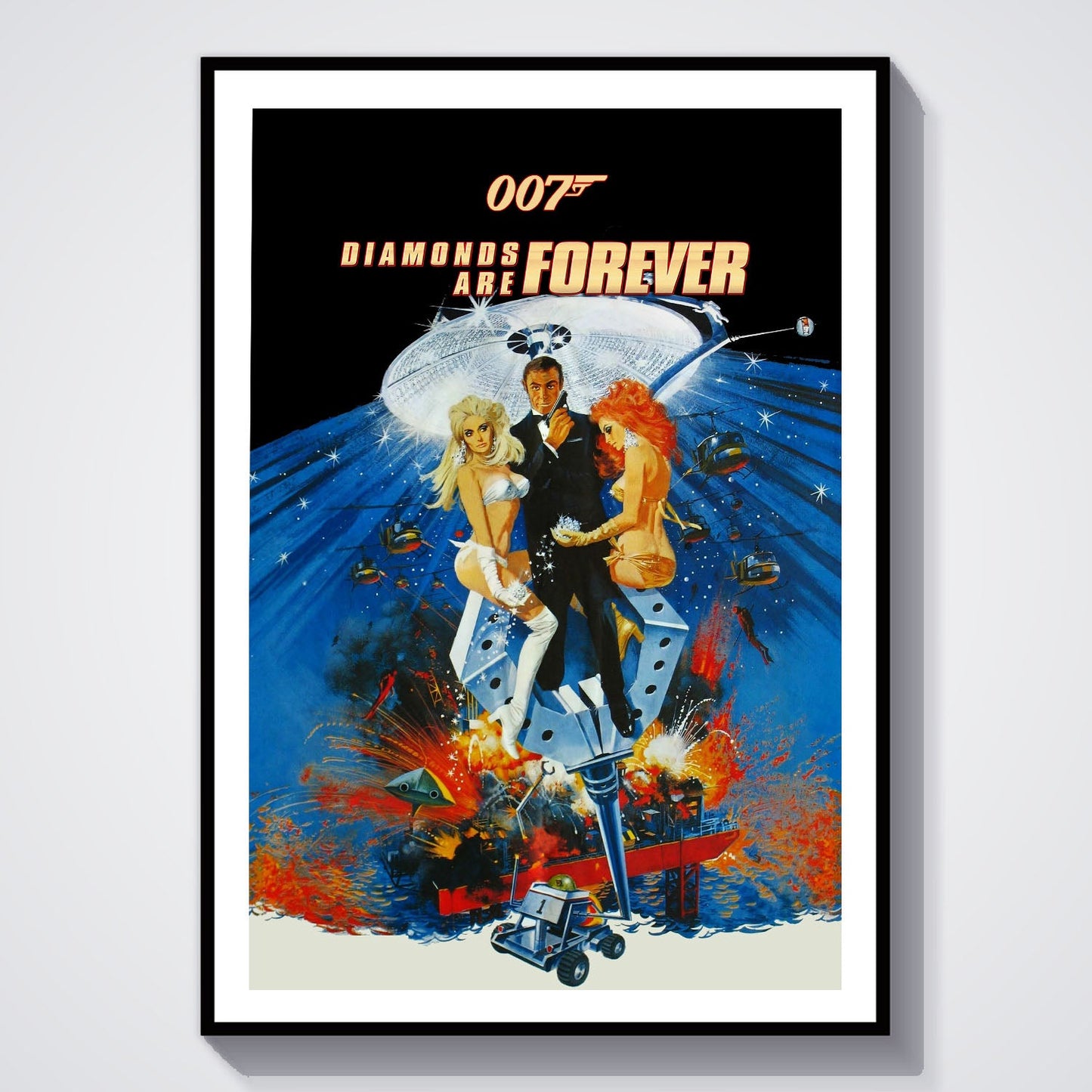 Flex Designs Poster Diamonds Are Forever 8 x 10" Home Goods - Movie 1971 Movie Poster