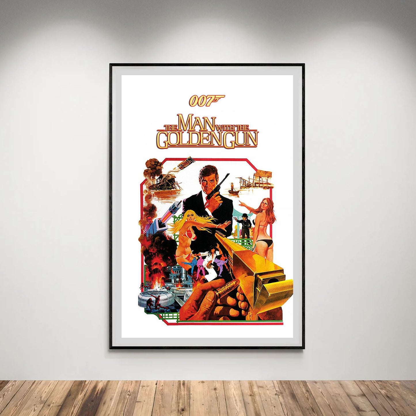 Flex Designs Poster The Man with the Golden Gun 5 x 7" Home Goods - Movie 1974 Movie Poster