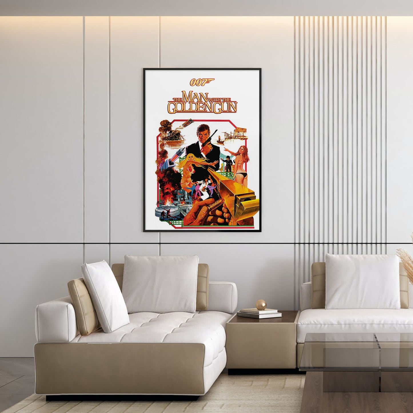 Flex Designs Poster The Man with the Golden Gun 5 x 7" Home Goods - Movie 1974 Movie Poster