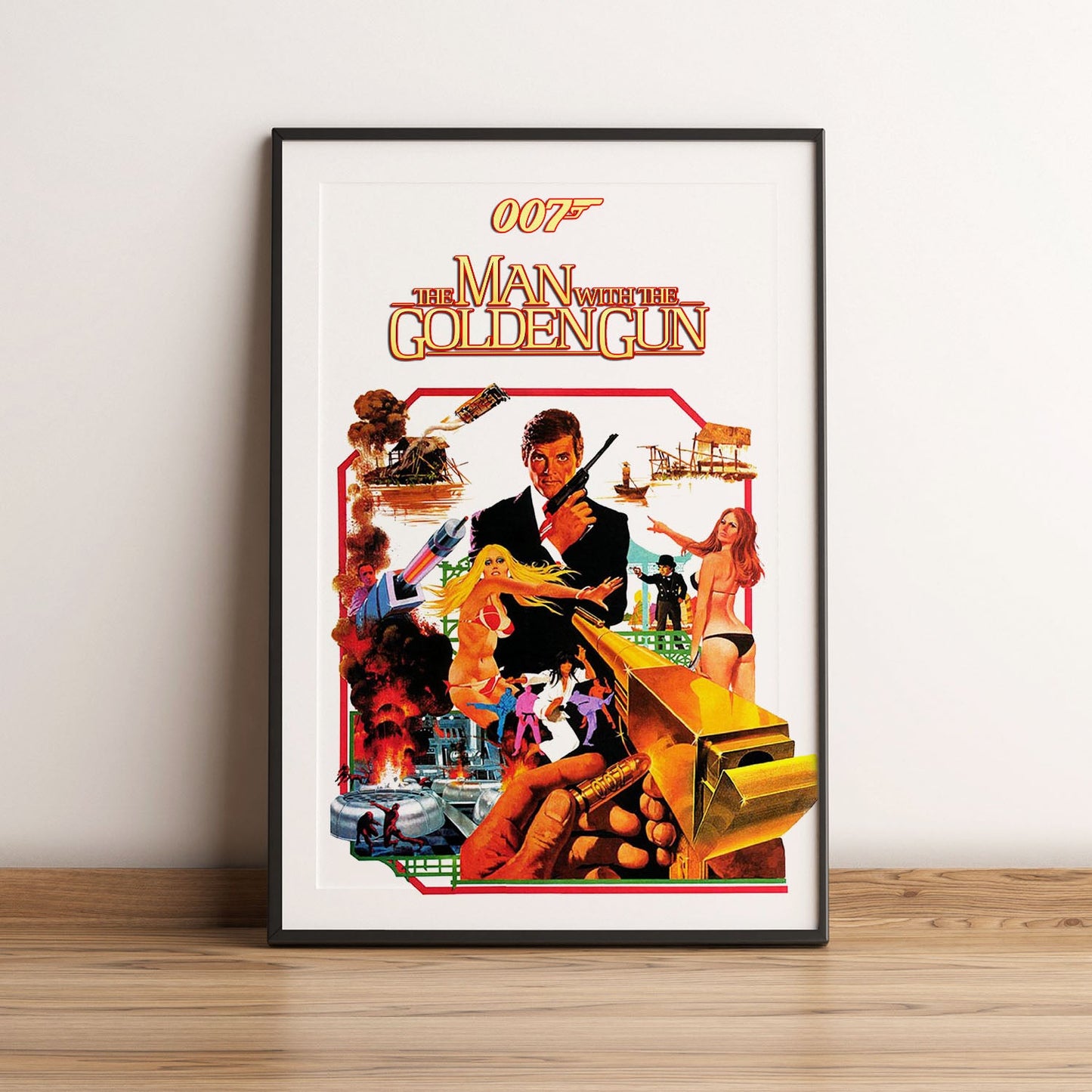 Flex Designs Poster The Man with the Golden Gun 5 x 7" Home Goods - Movie 1974 Movie Poster