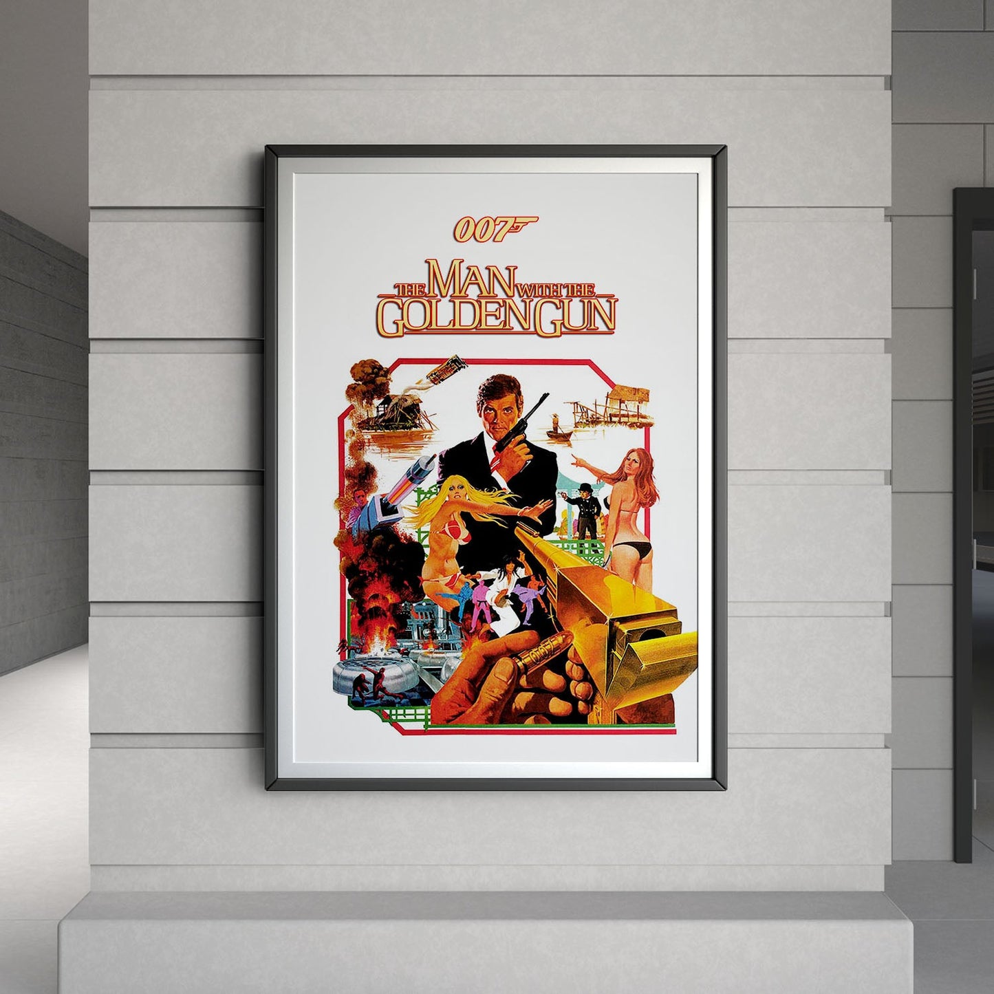 Flex Designs Poster The Man with the Golden Gun 8 x 10" Home Goods - Movie 1974 Movie Poster