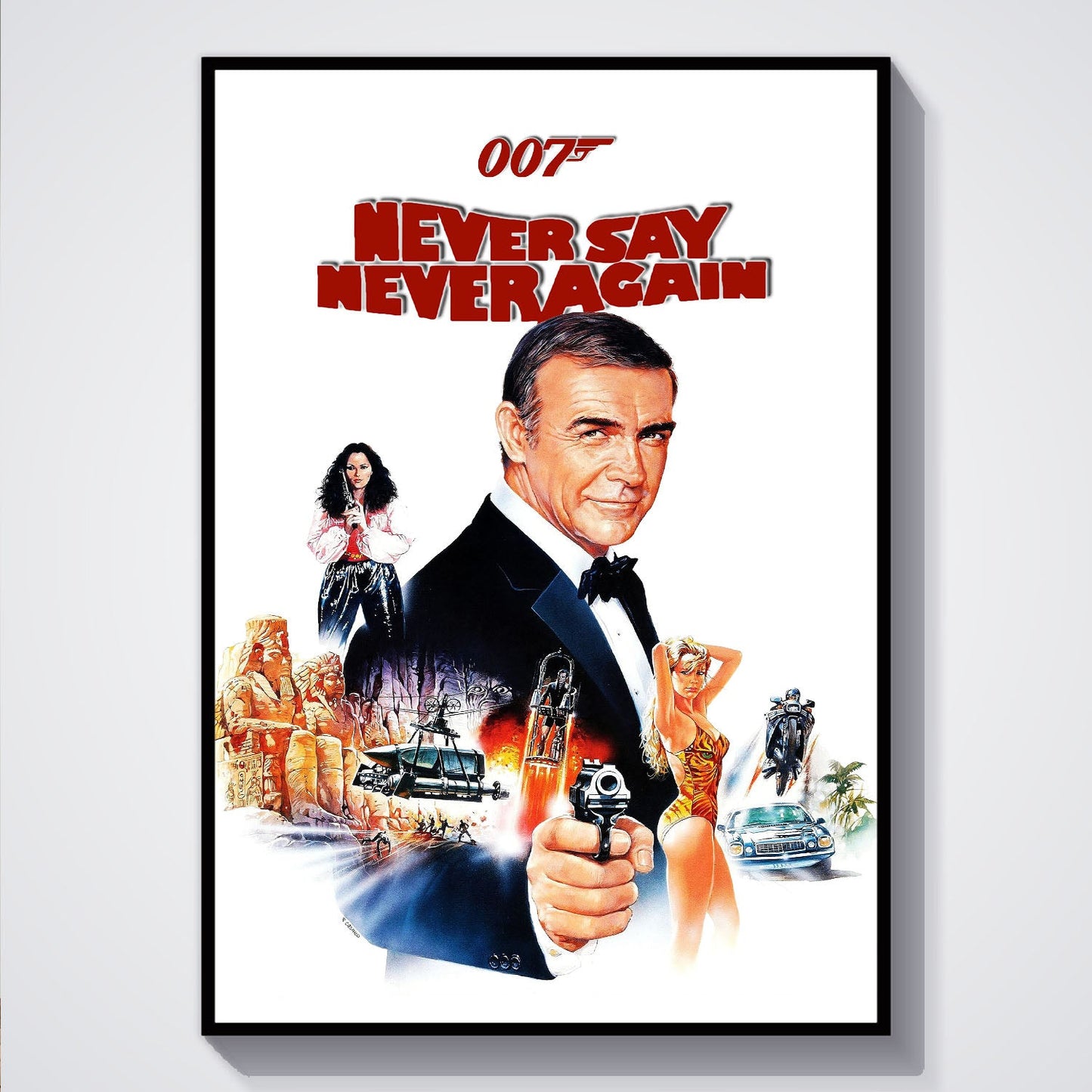 Flex Designs Poster Never Say Never Again 5 x 7" Home Goods - Movie 1983 Movie Poster