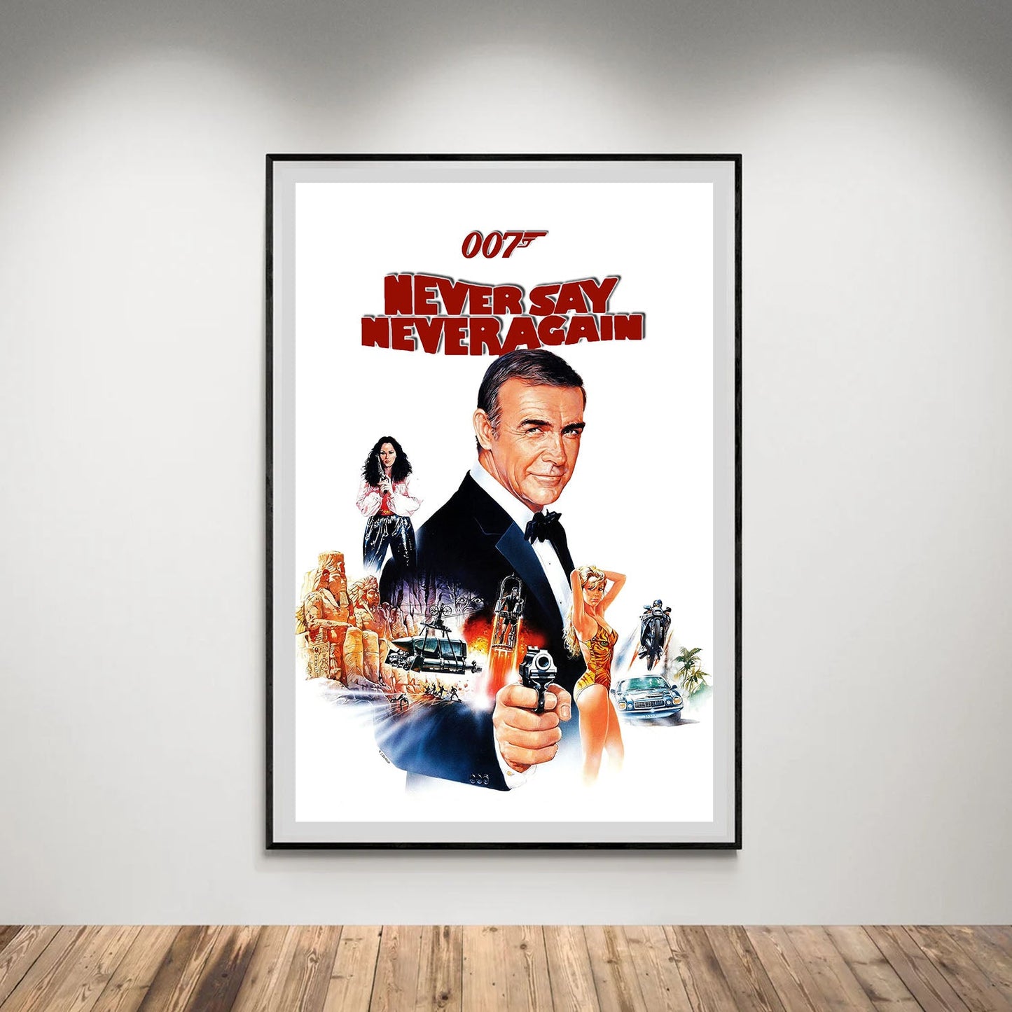 Flex Designs Poster Never Say Never Again 5 x 7" Home Goods - Movie 1983 Movie Poster