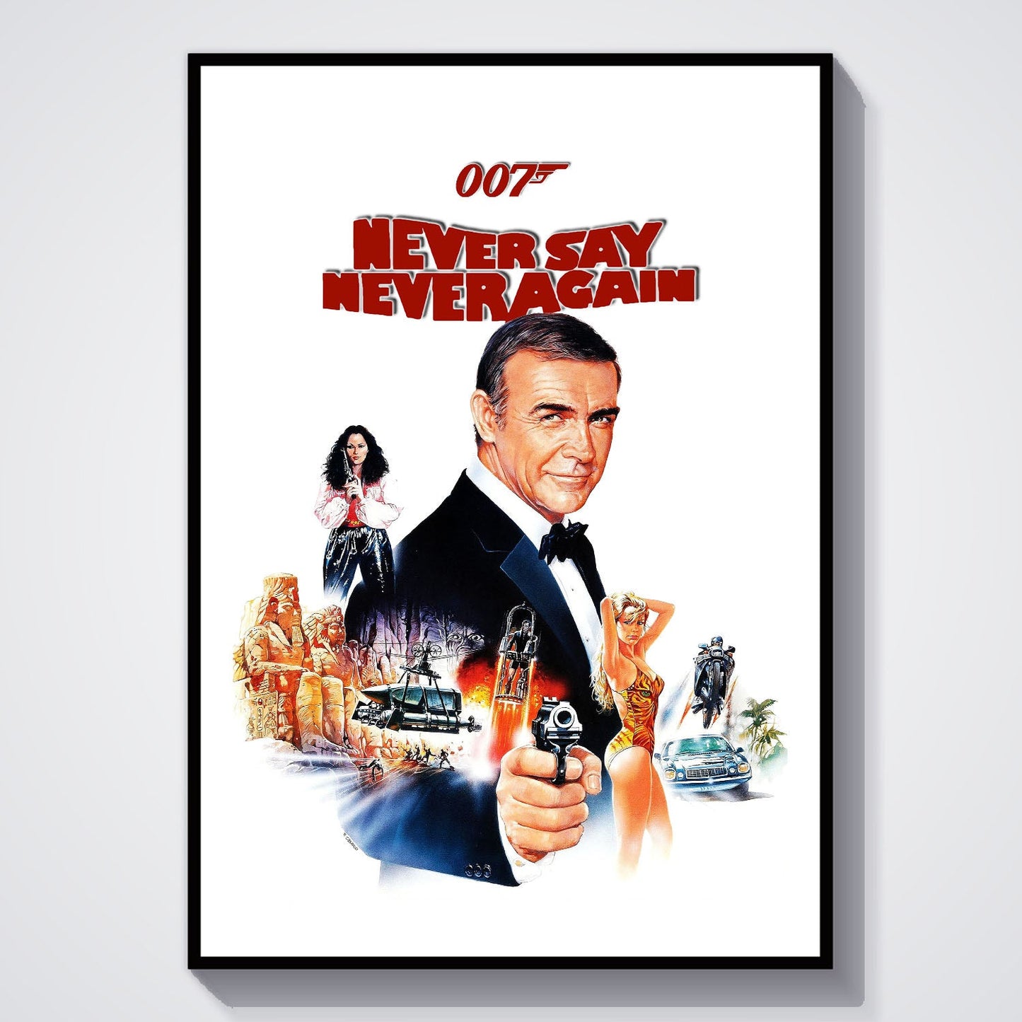 Flex Designs Poster Never Say Never Again 8 x 10" Home Goods - Movie 1983 Movie Poster