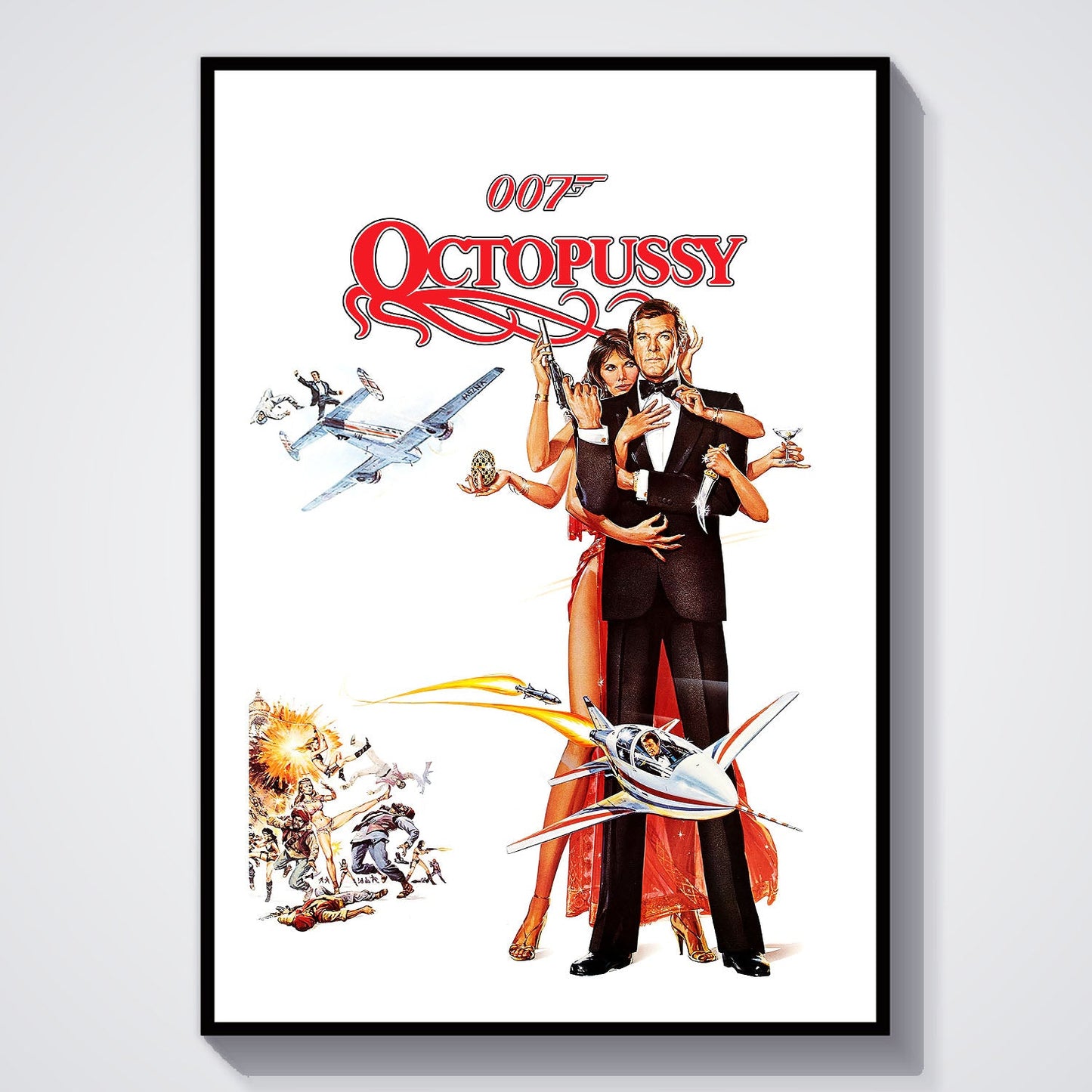 Flex Designs Poster Octopussy 8 x 10" Home Goods - Movie 1983 Movie Poster