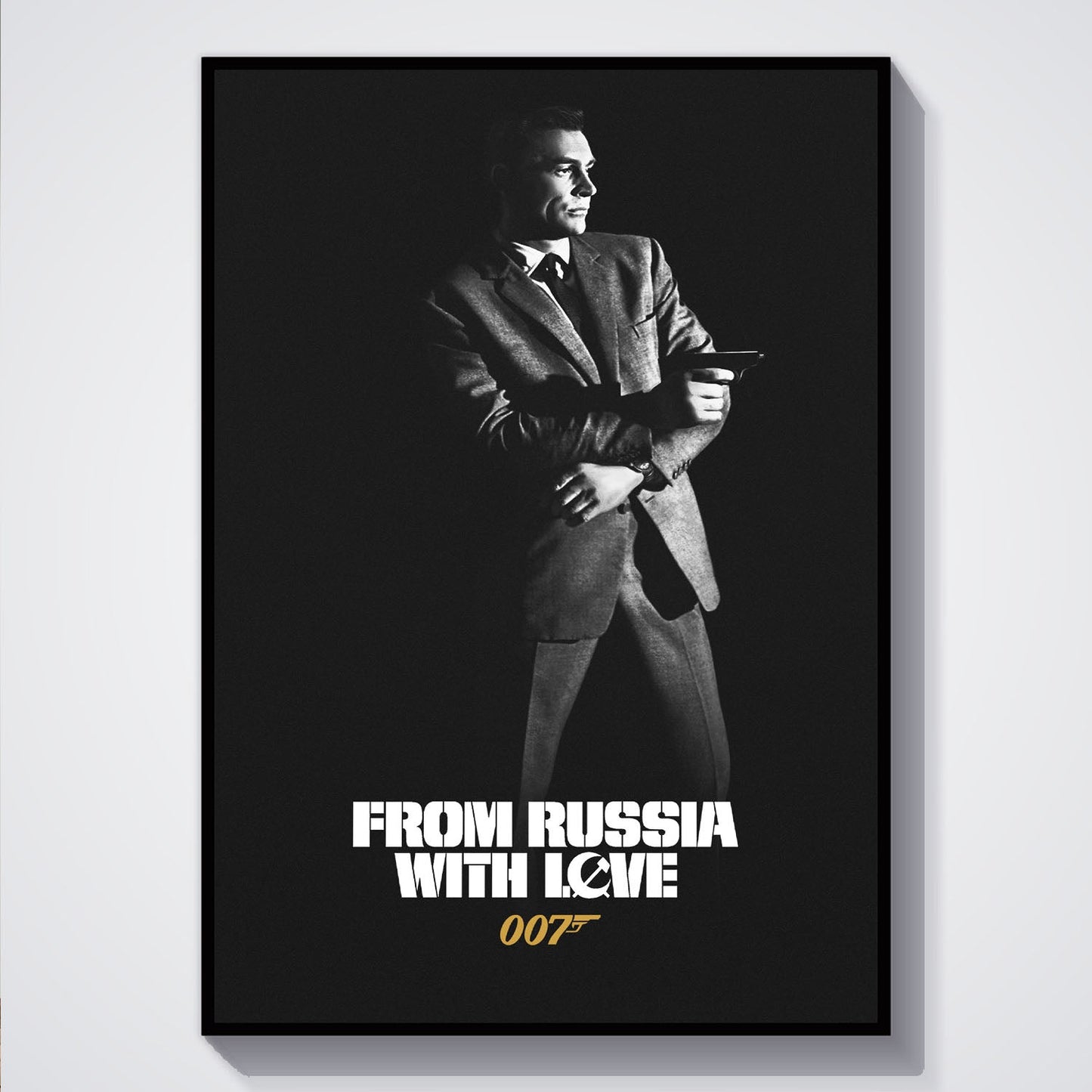 Flex Designs Poster From Russia with Love B&W 5 x 7" Home Goods - Movie 1963 Movie Poster