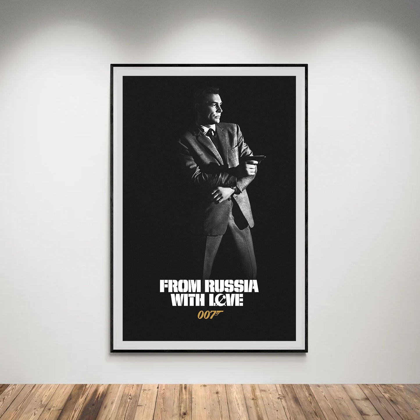 Flex Designs Poster From Russia with Love B&W 5 x 7" Home Goods - Movie 1963 Movie Poster