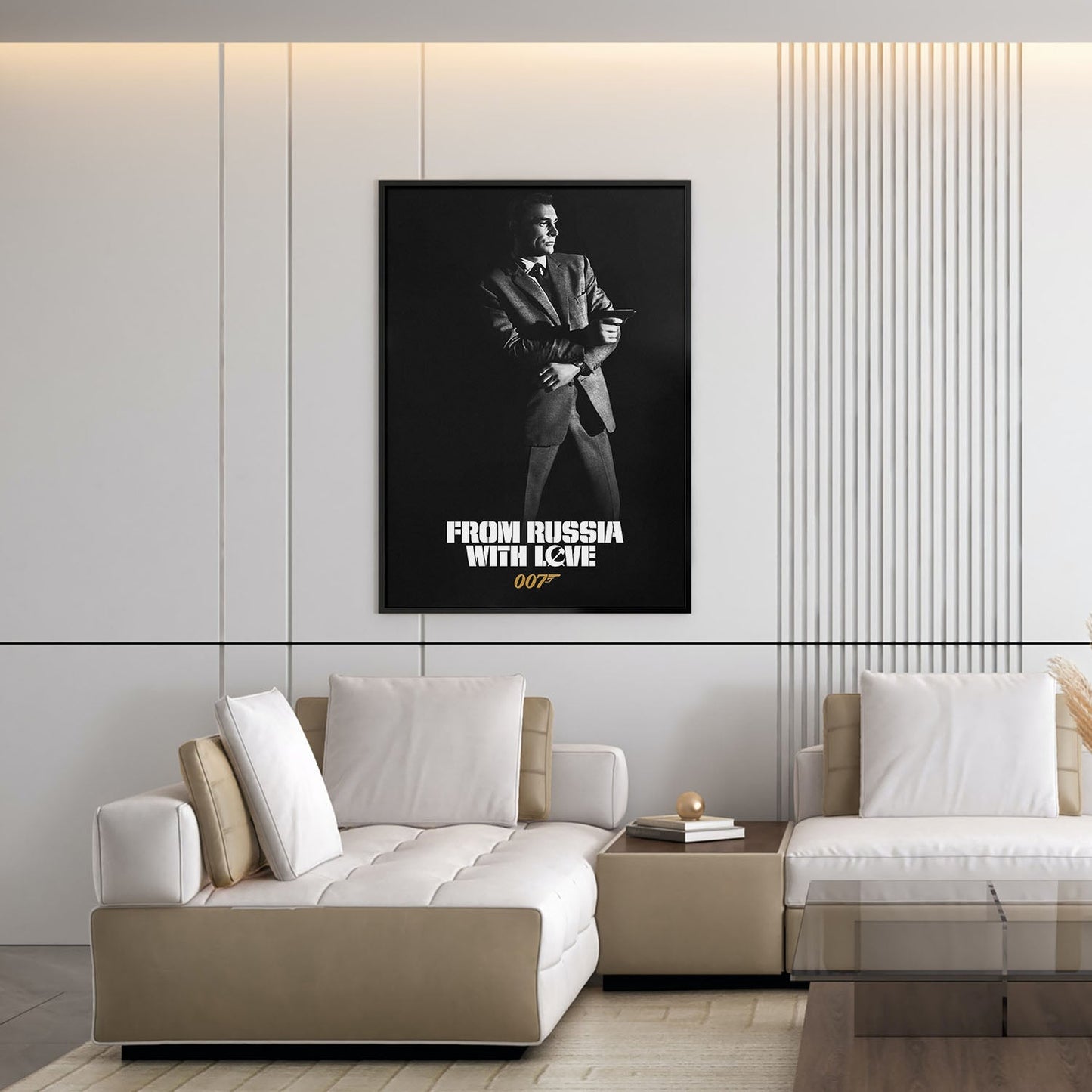Flex Designs Poster From Russia with Love B&W 5 x 7" Home Goods - Movie 1963 Movie Poster