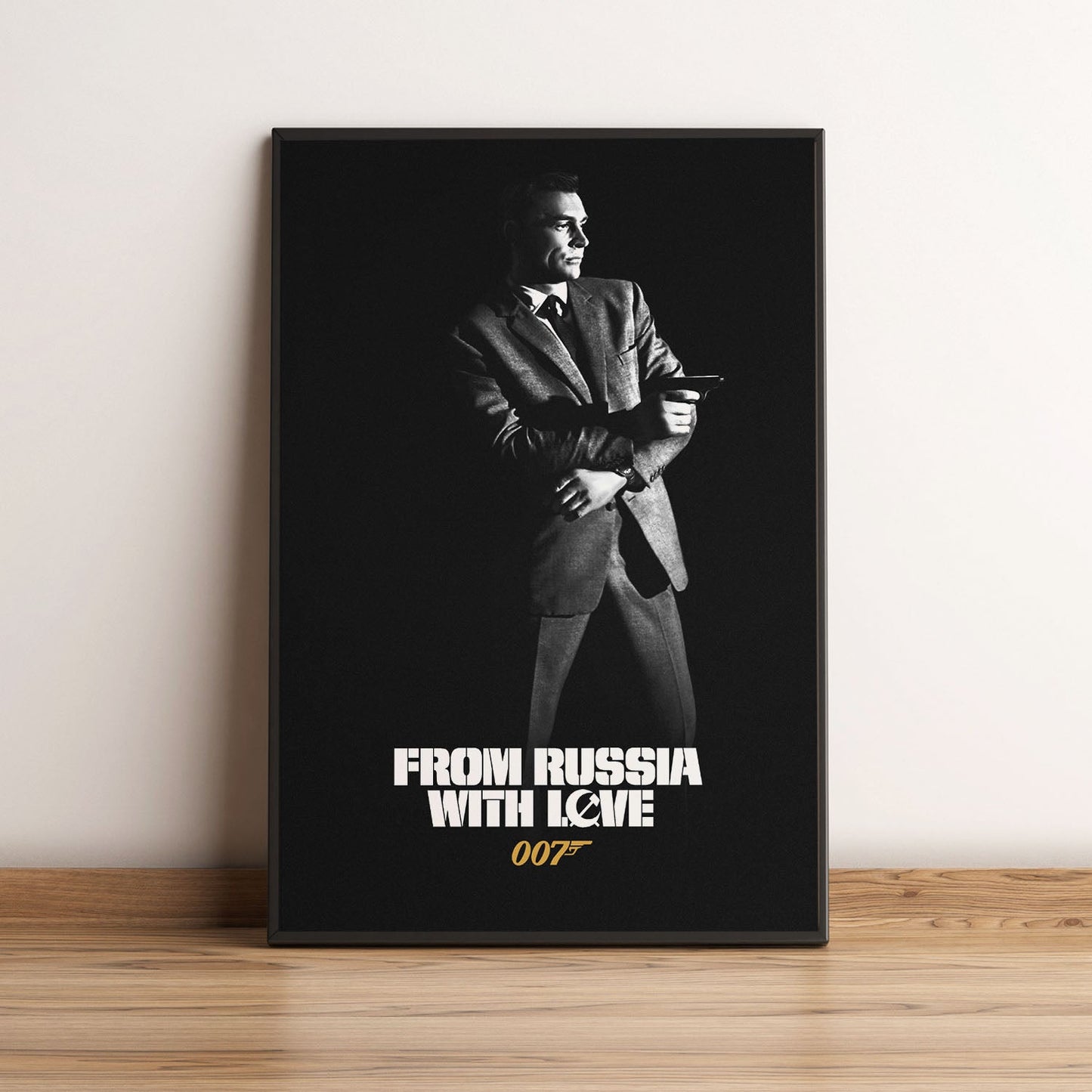 Flex Designs Poster From Russia with Love B&W 5 x 7" Home Goods - Movie 1963 Movie Poster