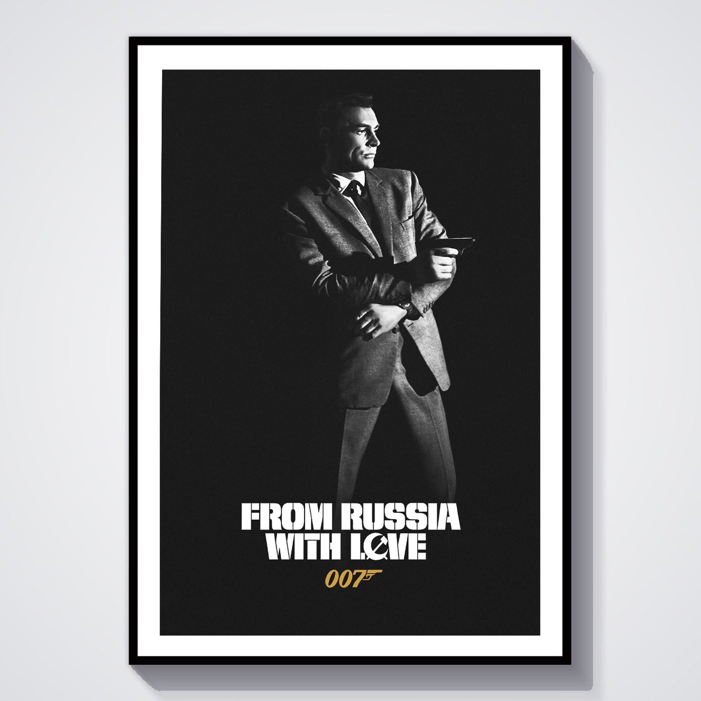 Flex Designs Poster From Russia with Love B&W 8 x 10" Home Goods - Movie 1963 Movie Poster