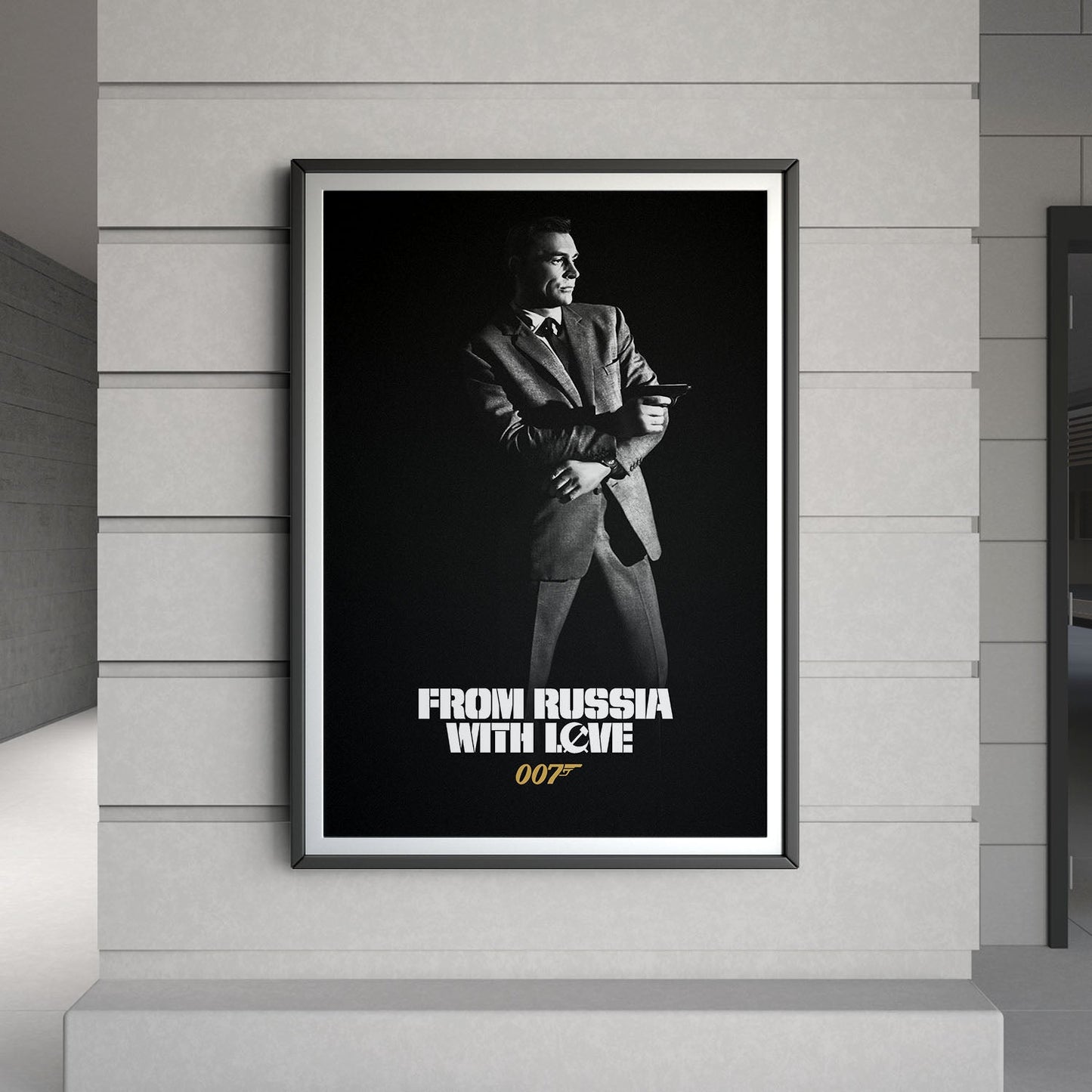 Flex Designs Poster From Russia with Love B&W 8 x 10" Home Goods - Movie 1963 Movie Poster