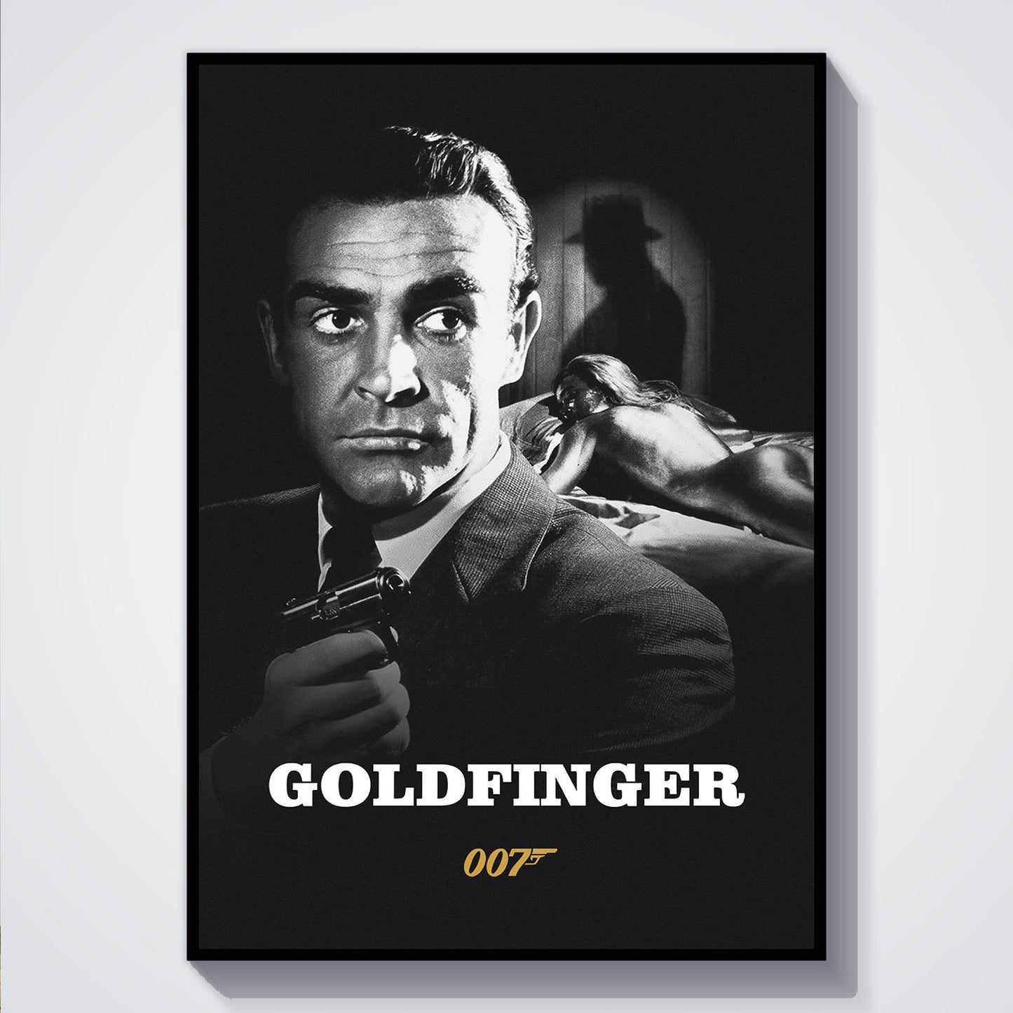Flex Designs Poster Goldfinger B&W 5 x 7" Home Goods - Movie 1964 Movie Poster