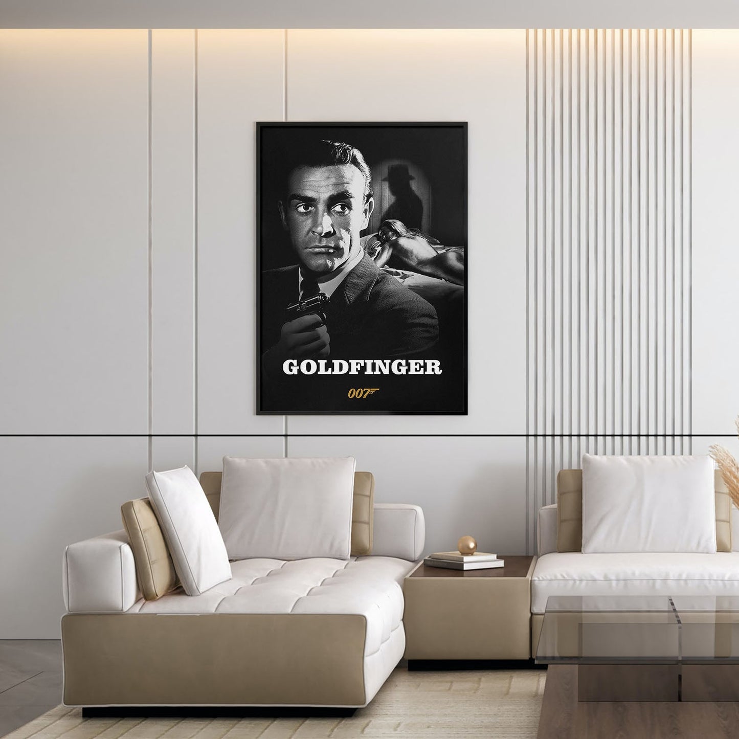 Flex Designs Poster Goldfinger B&W 5 x 7" Home Goods - Movie 1964 Movie Poster