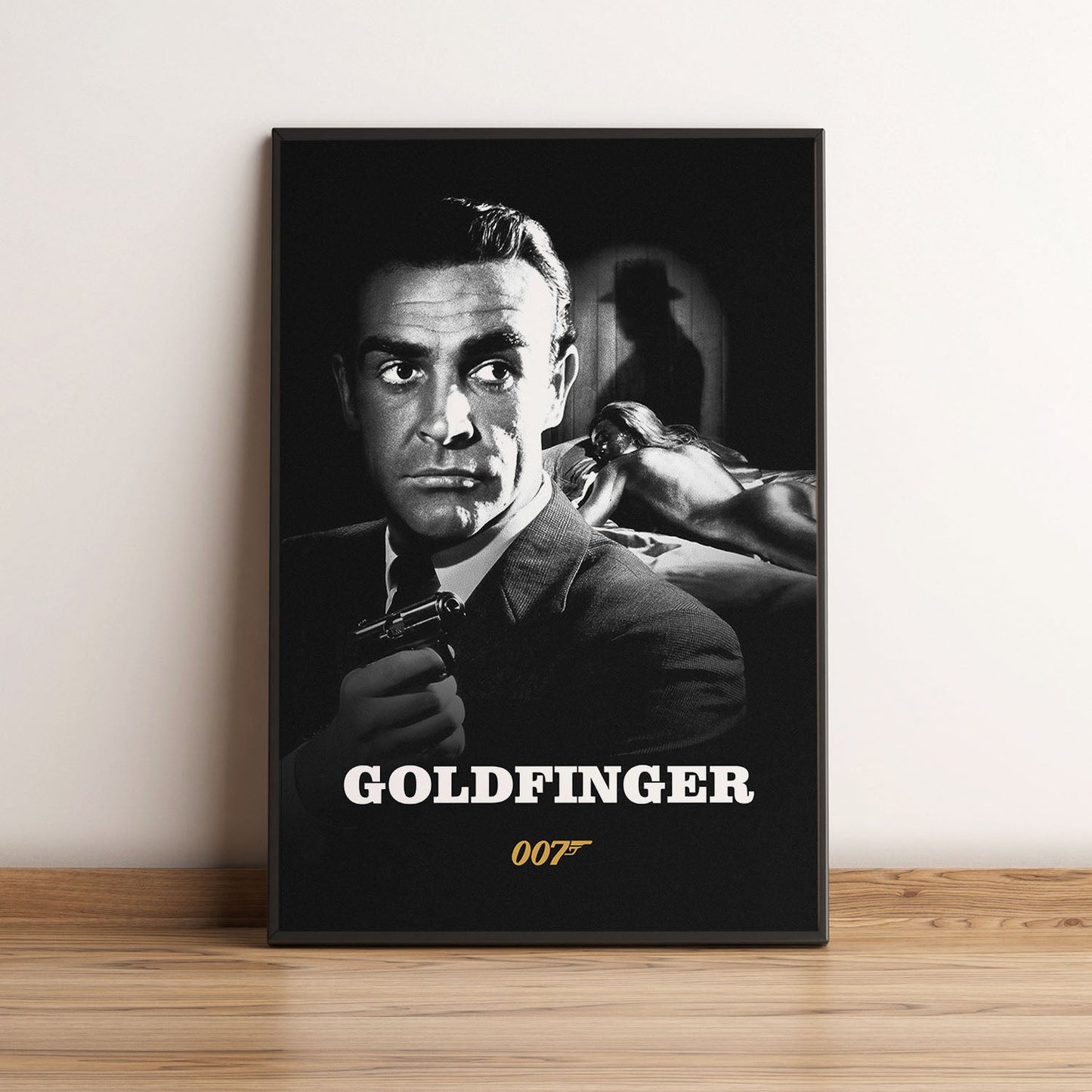 Flex Designs Poster Goldfinger B&W 5 x 7" Home Goods - Movie 1964 Movie Poster