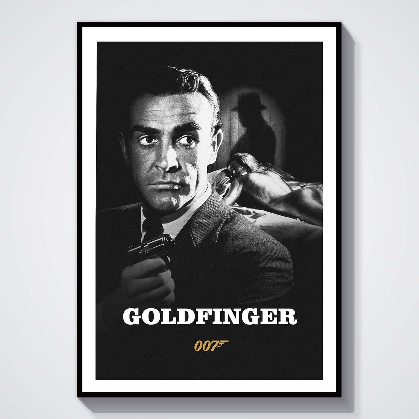 Flex Designs Poster Goldfinger B&W 8 x 10" Home Goods - Movie 1964 Movie Poster