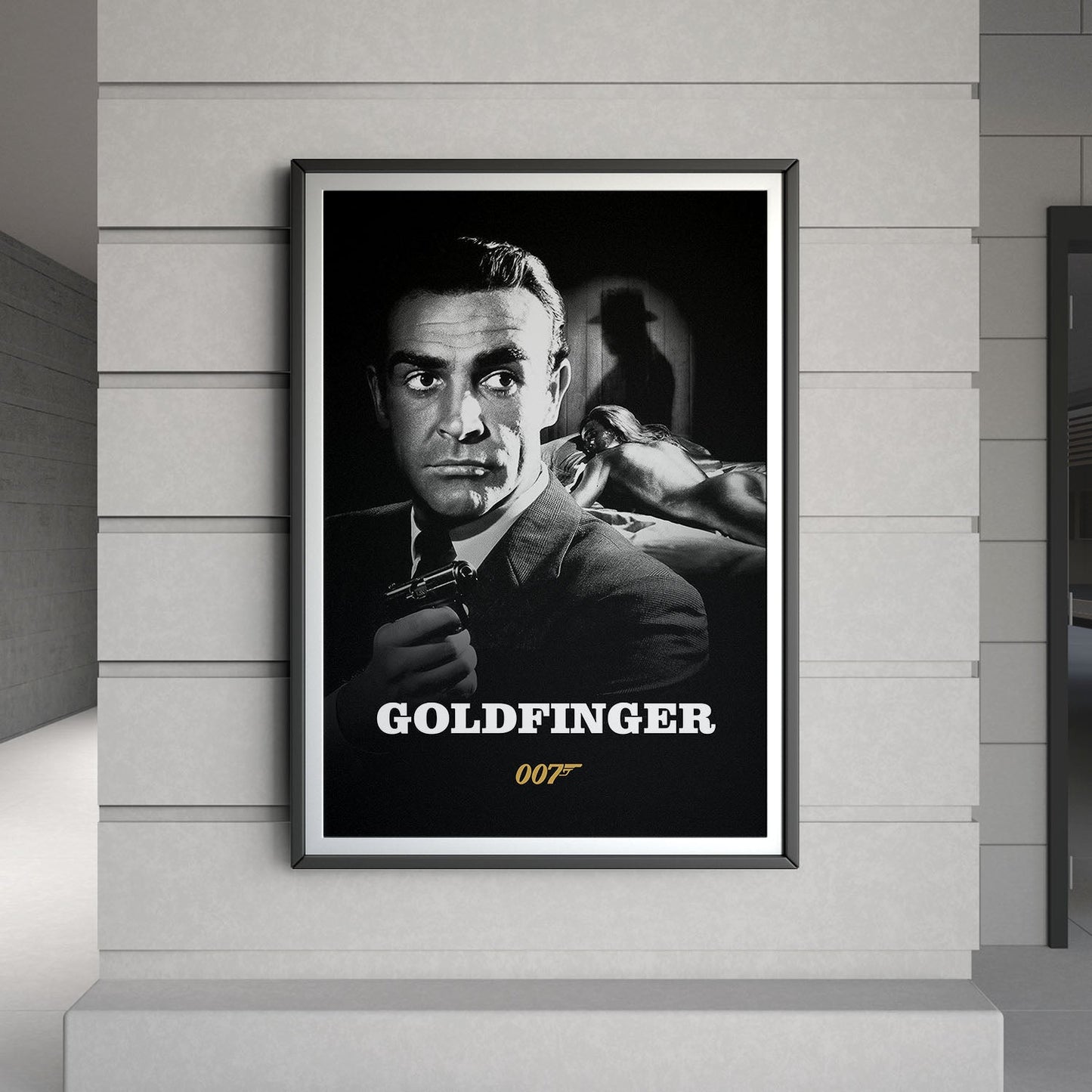 Flex Designs Poster Goldfinger B&W 8 x 10" Home Goods - Movie 1964 Movie Poster