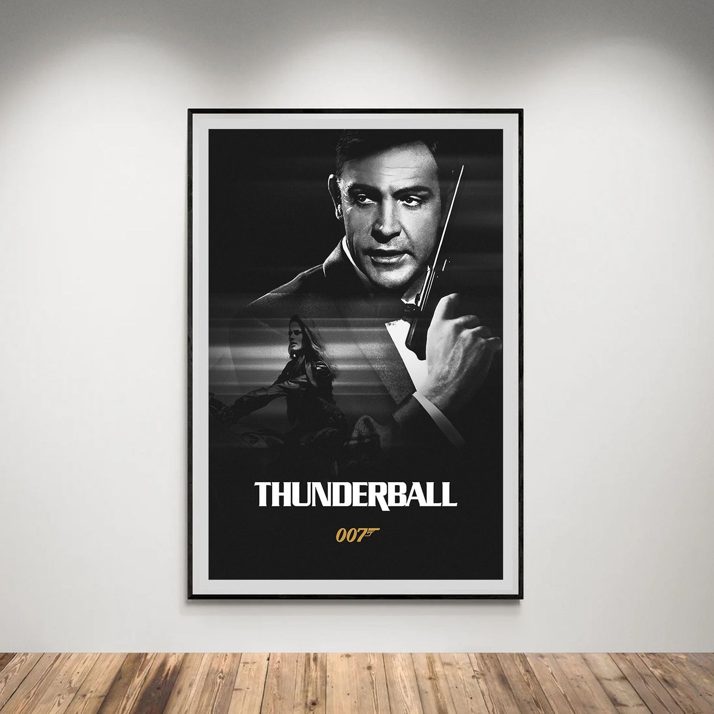 Flex Designs Poster Thunderball B&W 5 x 7" Home Goods - Movie 1965 Movie Poster