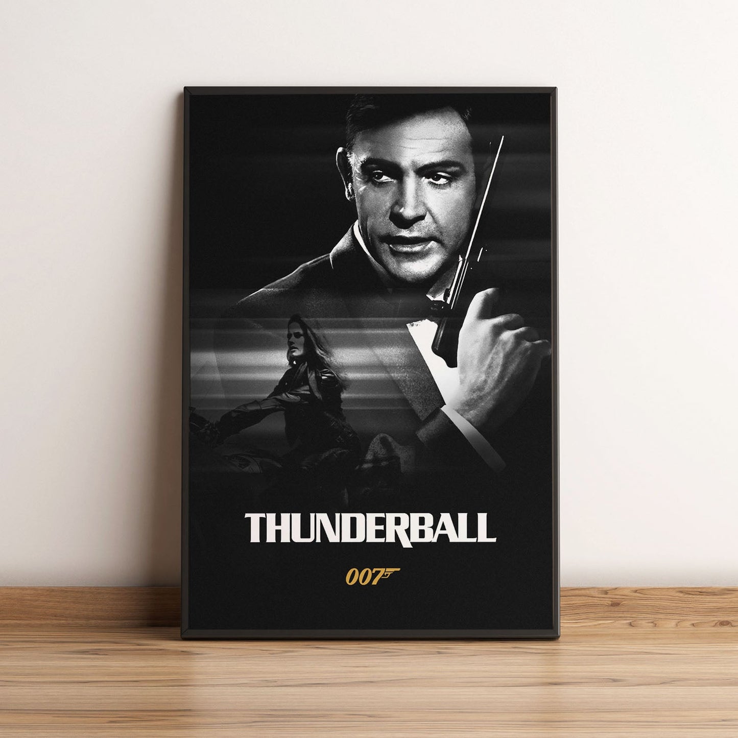 Flex Designs Poster Thunderball B&W 5 x 7" Home Goods - Movie 1965 Movie Poster