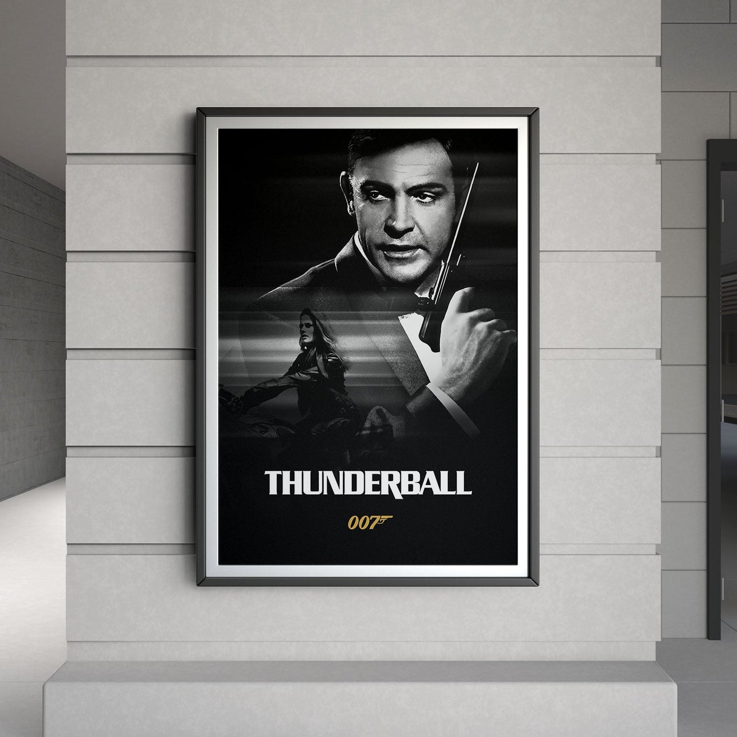 Flex Designs Poster Thunderball B&W 8 x 10" Home Goods - Movie 1965 Movie Poster