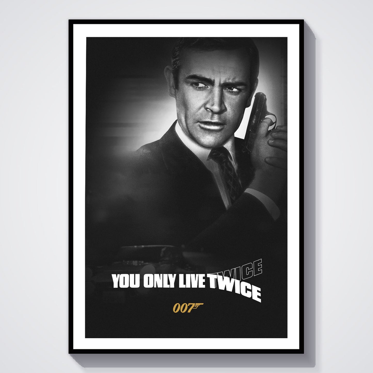 Flex Designs Poster You Only Live Twice B&W 8 x 10" Home Goods - Movie 1967 Movie Poster
