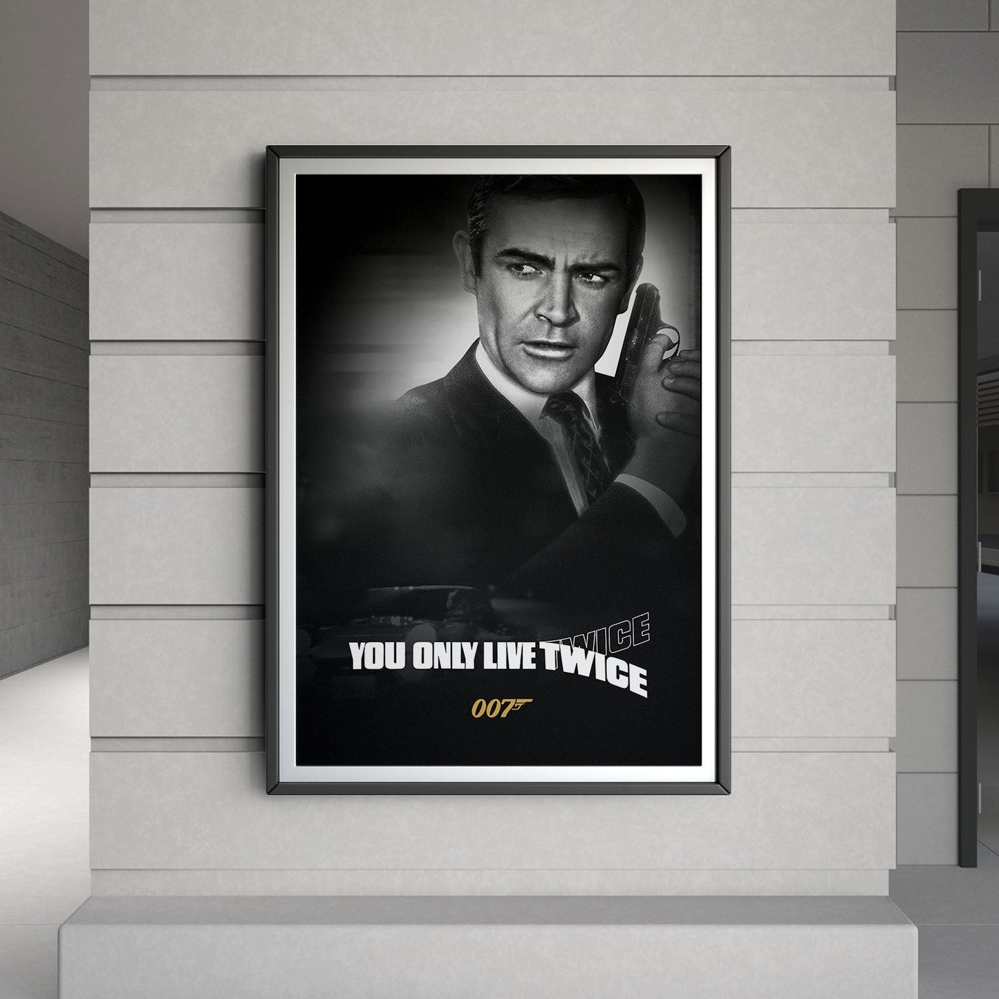 Flex Designs Poster You Only Live Twice B&W 8 x 10" Home Goods - Movie 1967 Movie Poster