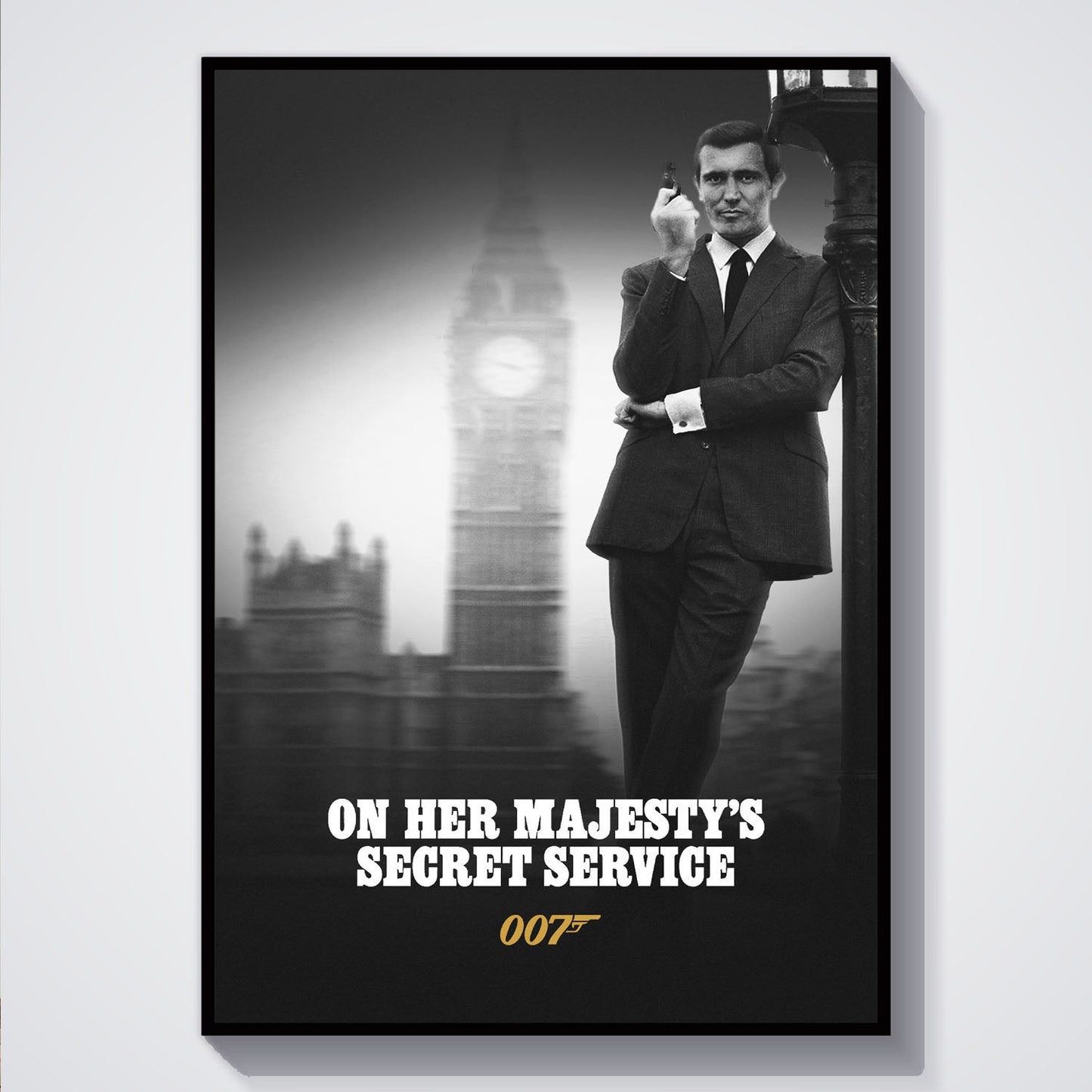Flex Designs Poster On Her Majestys Secret Service B&W 5 x 7" Home Goods - Movie 1969 Movie Poster
