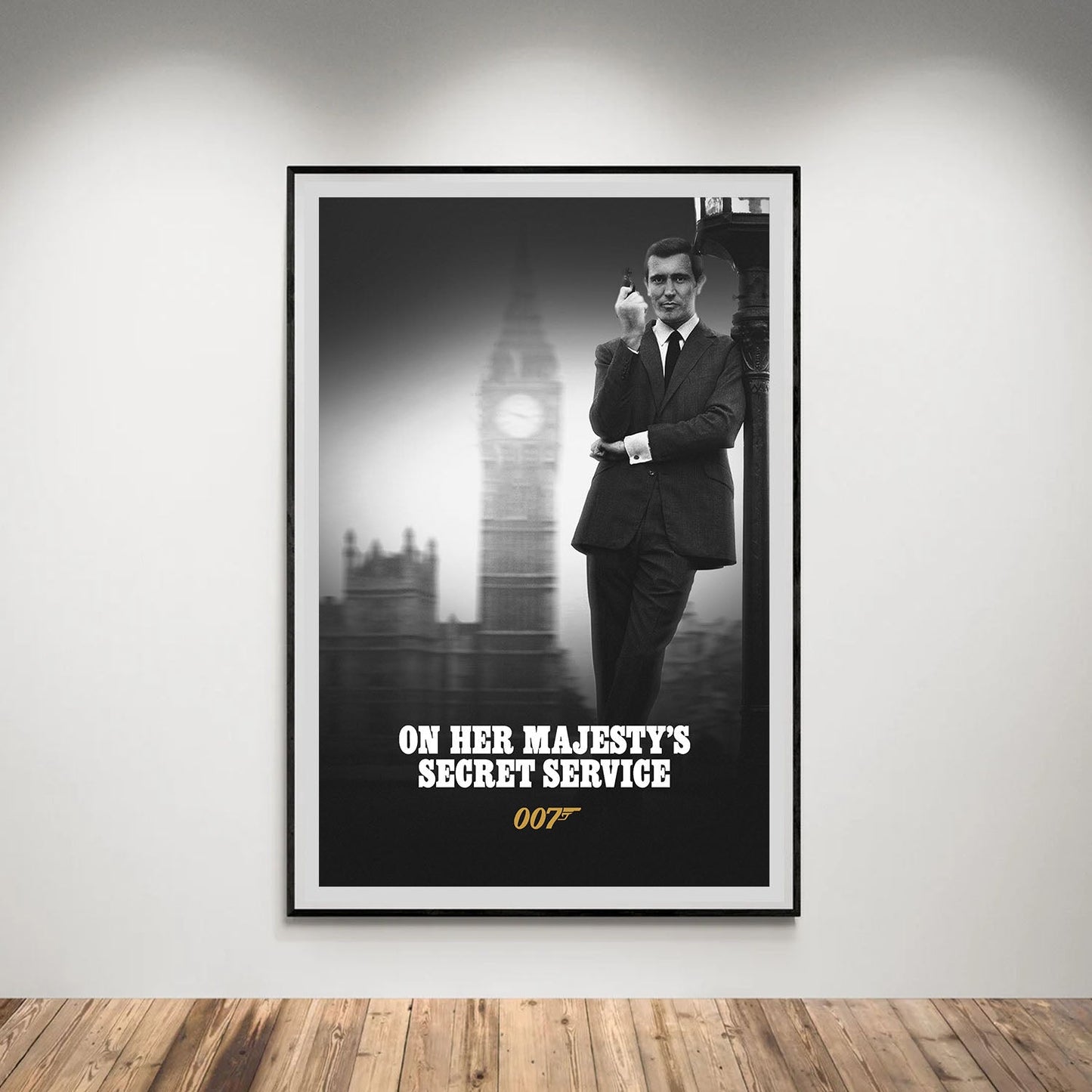 Flex Designs Poster On Her Majestys Secret Service B&W 5 x 7" Home Goods - Movie 1969 Movie Poster