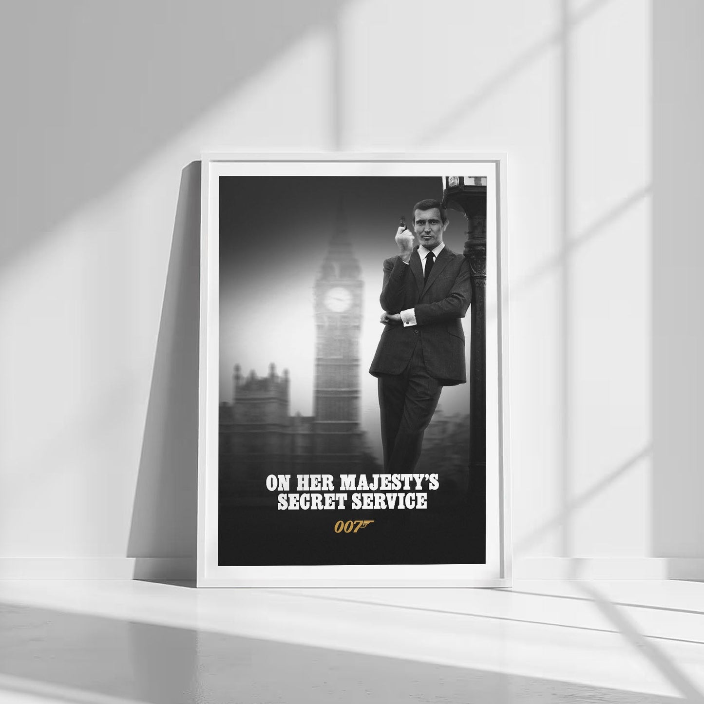 Flex Designs Poster On Her Majestys Secret Service B&W 8 x 10" Home Goods - Movie 1969 Movie Poster