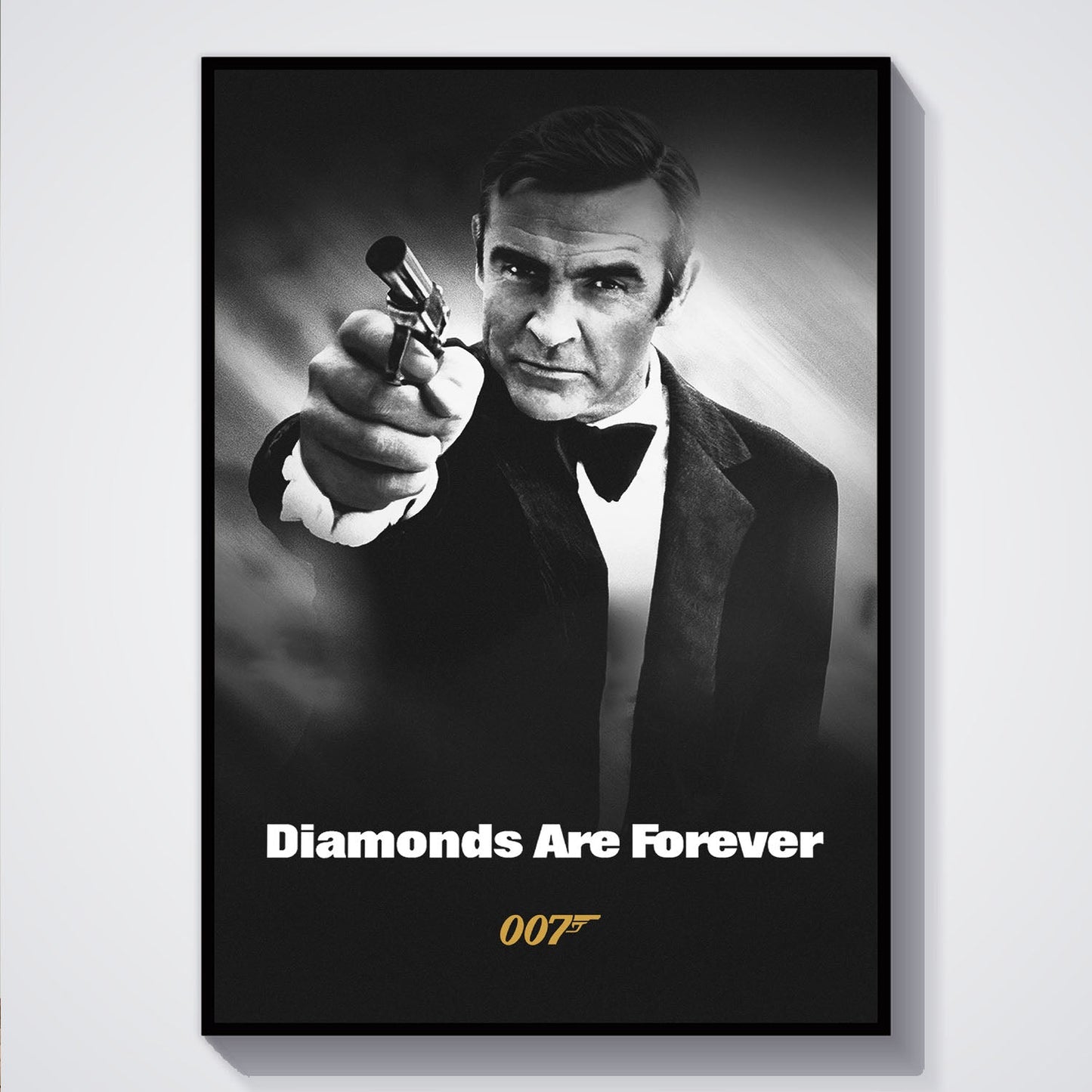 Flex Designs Poster Diamonds Are Forever B&W 5 x 7" Home Goods - Movie 1971 Movie Poster