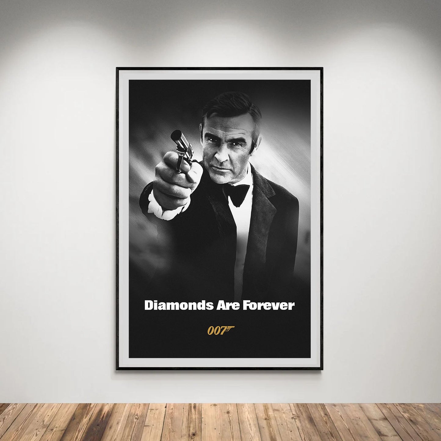 Flex Designs Poster Diamonds Are Forever B&W 5 x 7" Home Goods - Movie 1971 Movie Poster