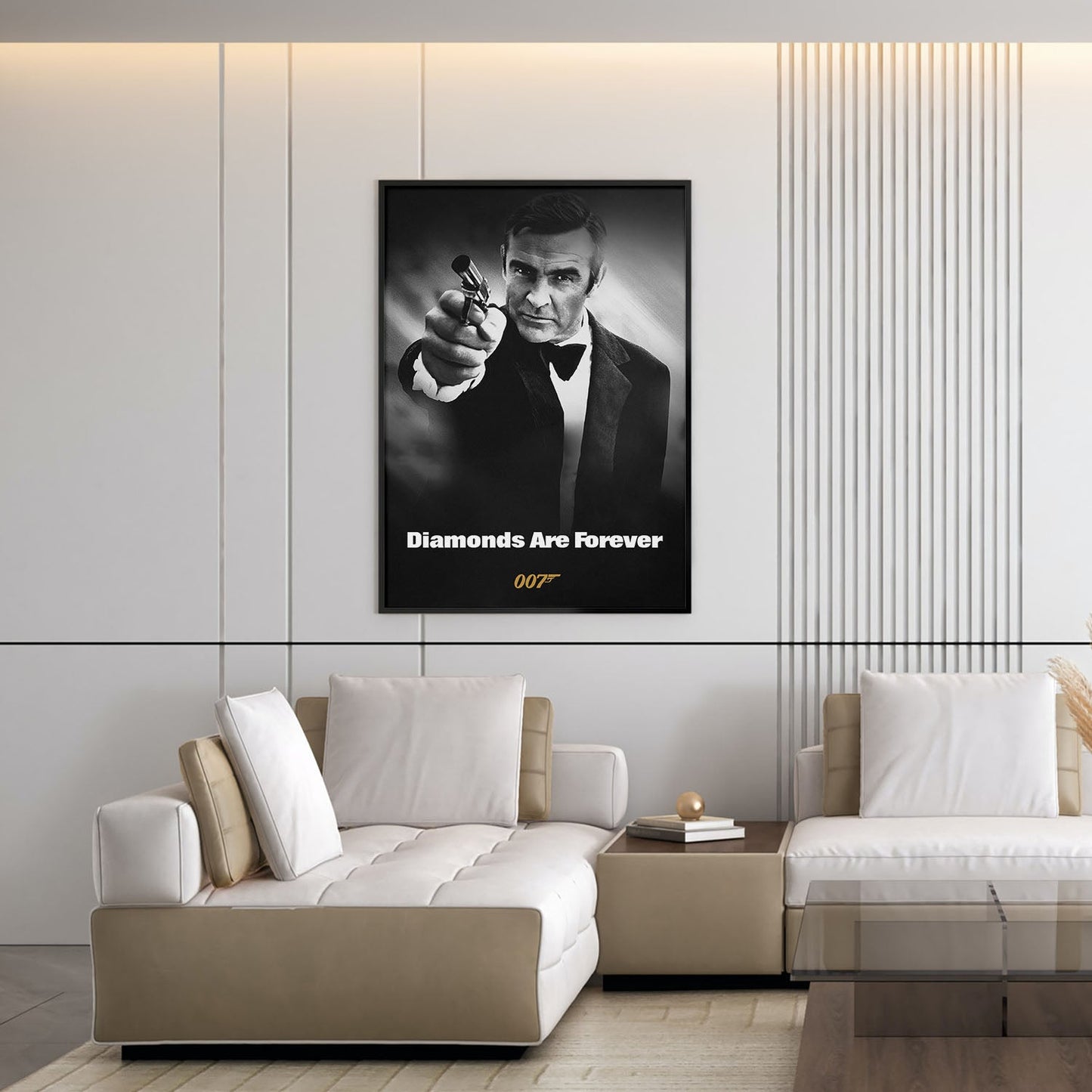 Flex Designs Poster Diamonds Are Forever B&W 5 x 7" Home Goods - Movie 1971 Movie Poster