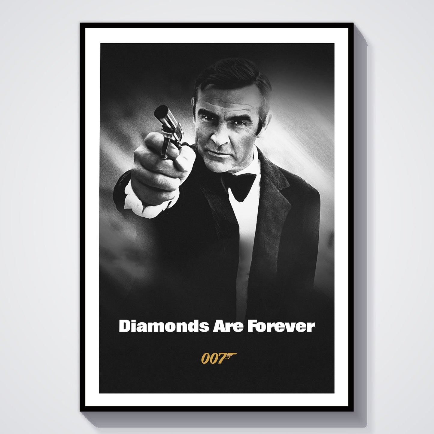 Flex Designs Poster Diamonds Are Forever B&W 8 x 10" Home Goods - Movie 1971 Movie Poster