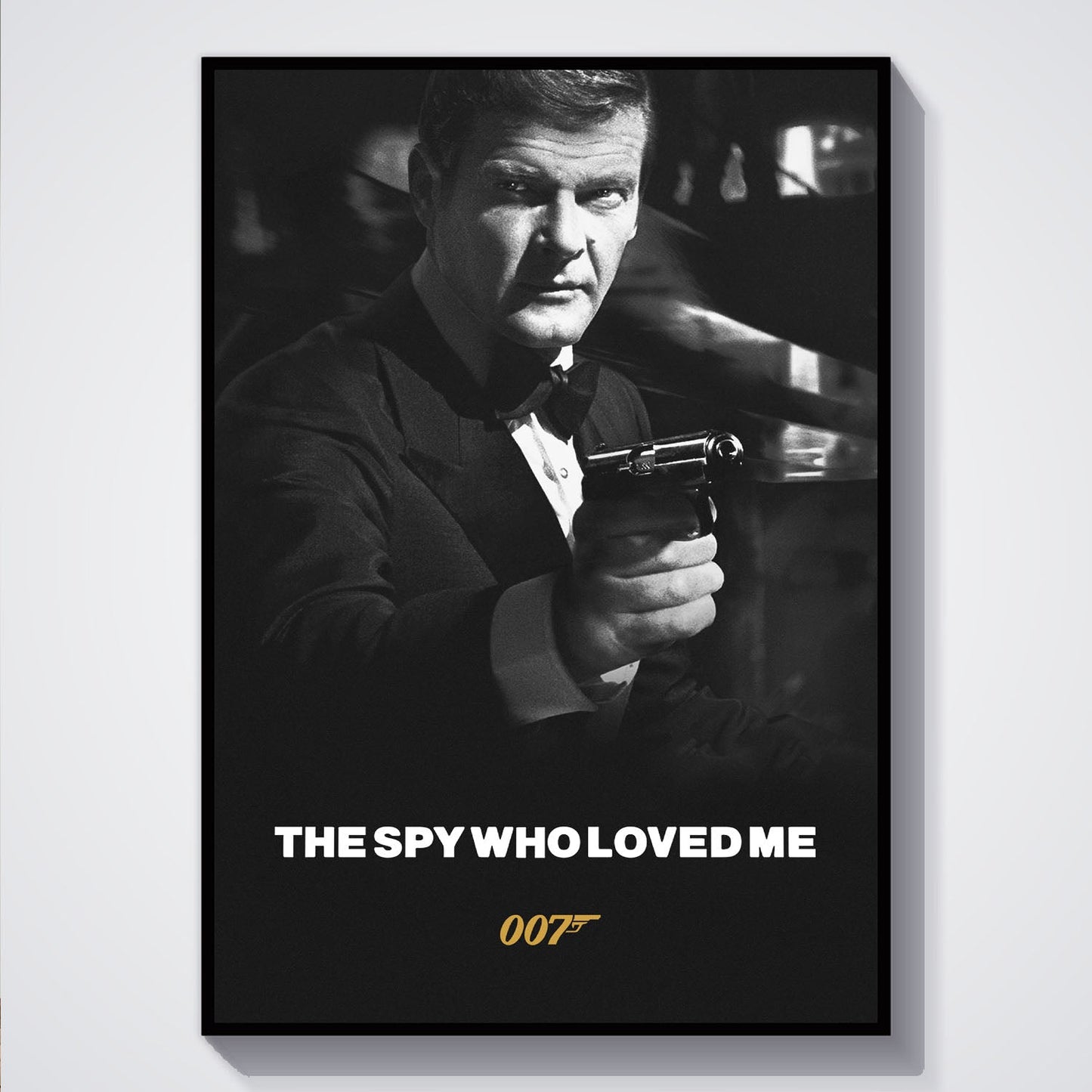 Flex Designs Poster The Spy Who Loved Me B&W 5 x 7" Home Goods - Movie 1977 Movie Poster