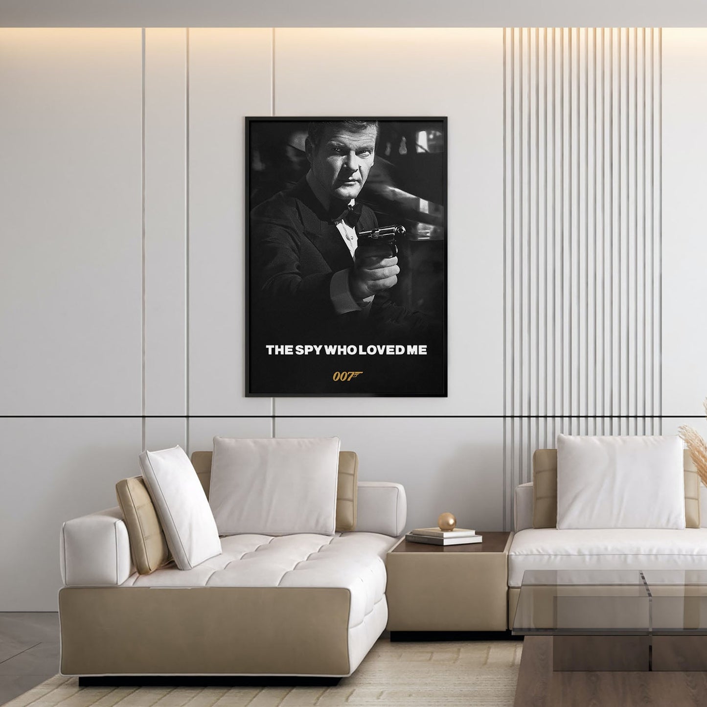 Flex Designs Poster The Spy Who Loved Me B&W 5 x 7" Home Goods - Movie 1977 Movie Poster
