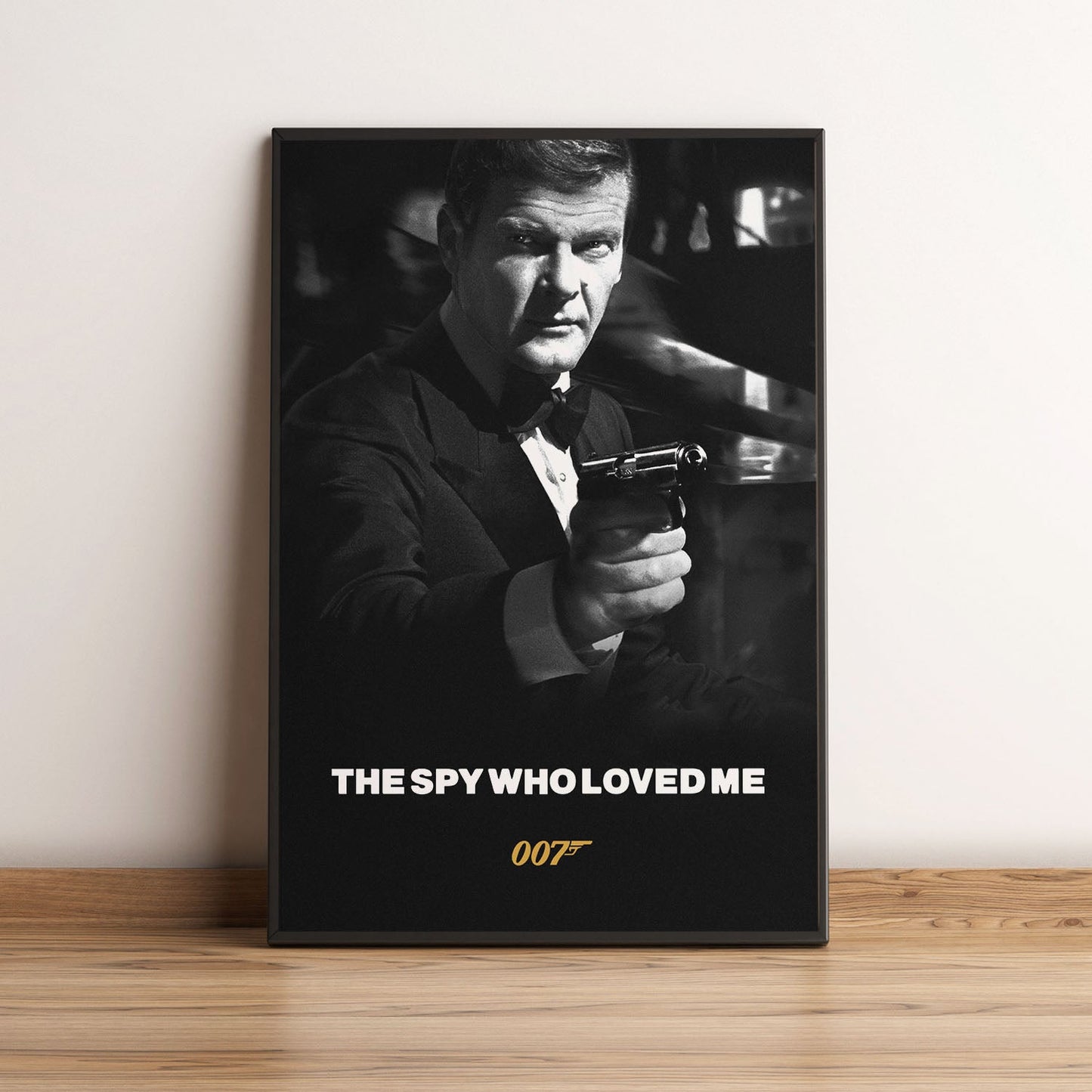 Flex Designs Poster The Spy Who Loved Me B&W 5 x 7" Home Goods - Movie 1977 Movie Poster