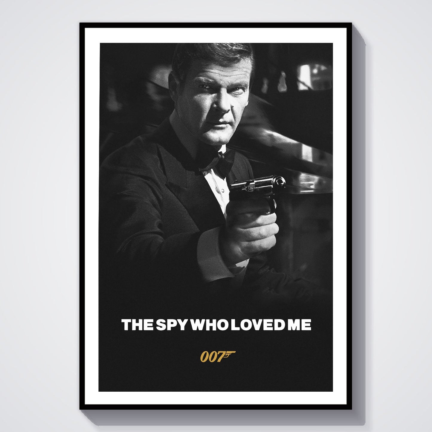 Flex Designs Poster The Spy Who Loved Me B&W 8 x 10" Home Goods - Movie 1977 Movie Poster