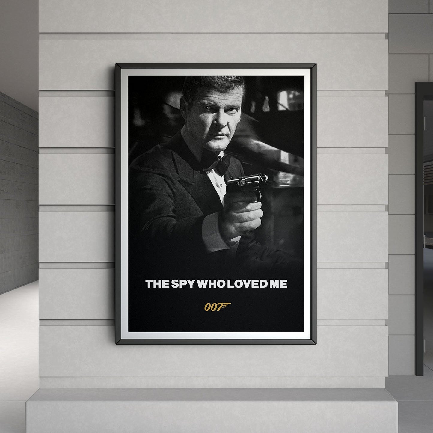Flex Designs Poster The Spy Who Loved Me B&W 8 x 10" Home Goods - Movie 1977 Movie Poster