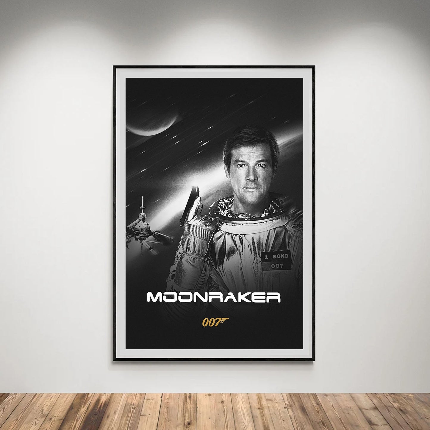 Flex Designs Poster Moonraker B&W 5 x 7" Home Goods - Movie 1979 Movie Poster