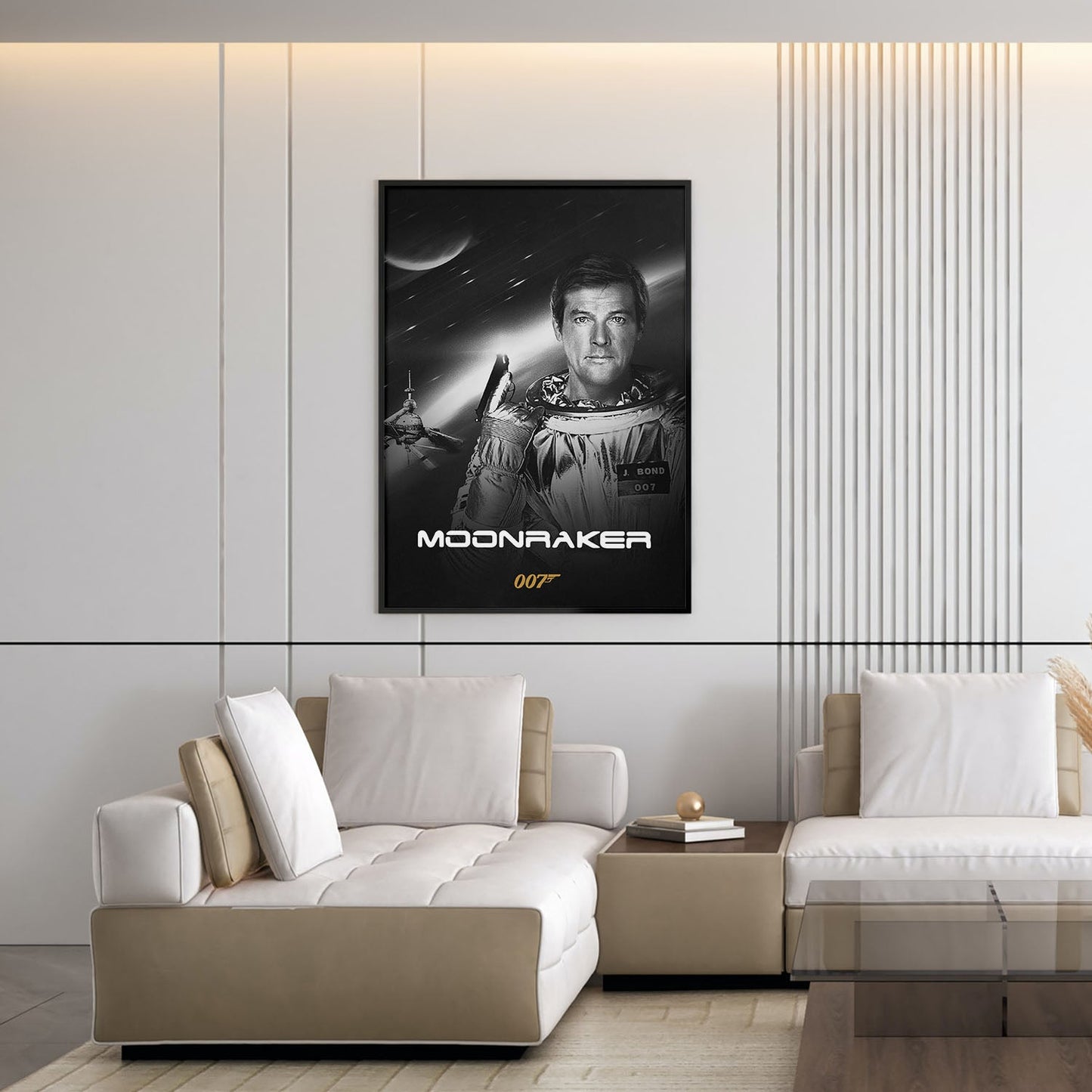 Flex Designs Poster Moonraker B&W 5 x 7" Home Goods - Movie 1979 Movie Poster